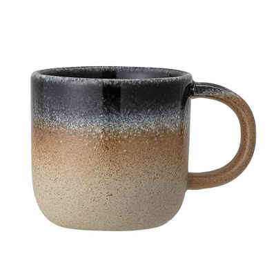 Bloomingville Tasse Aura, Porzellan, in Braun/Blau, 200ml, für Tee und Kaffee