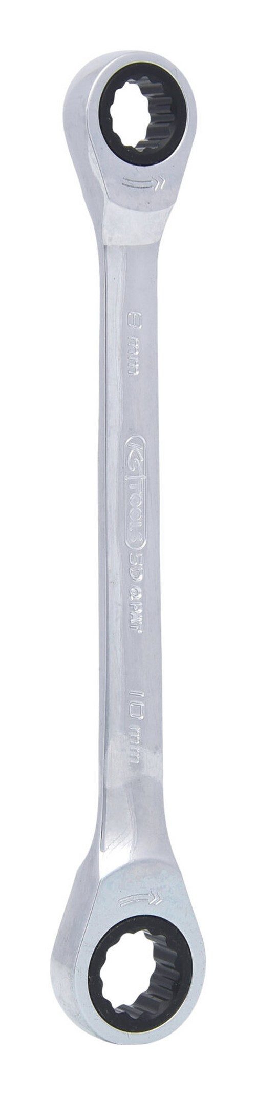 KS Tools Ratschenringschlüssel GEARplus, Doppel, 8 x 10 mm