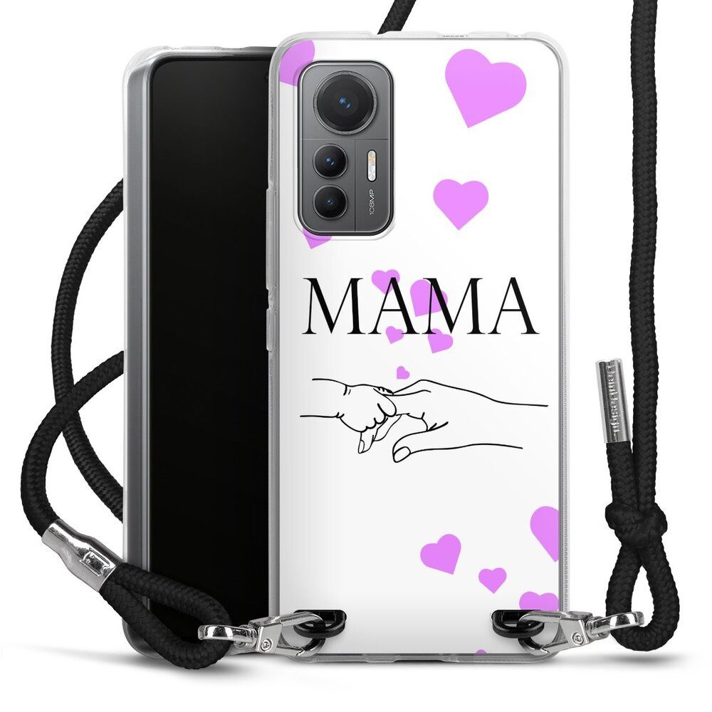 DeinDesign Handyhülle Muttertag Mama Familie Muttertag-Mama und kinder, Xiaomi 12 Lite 5G Handykette Hülle mit Band Case zum Umhängen