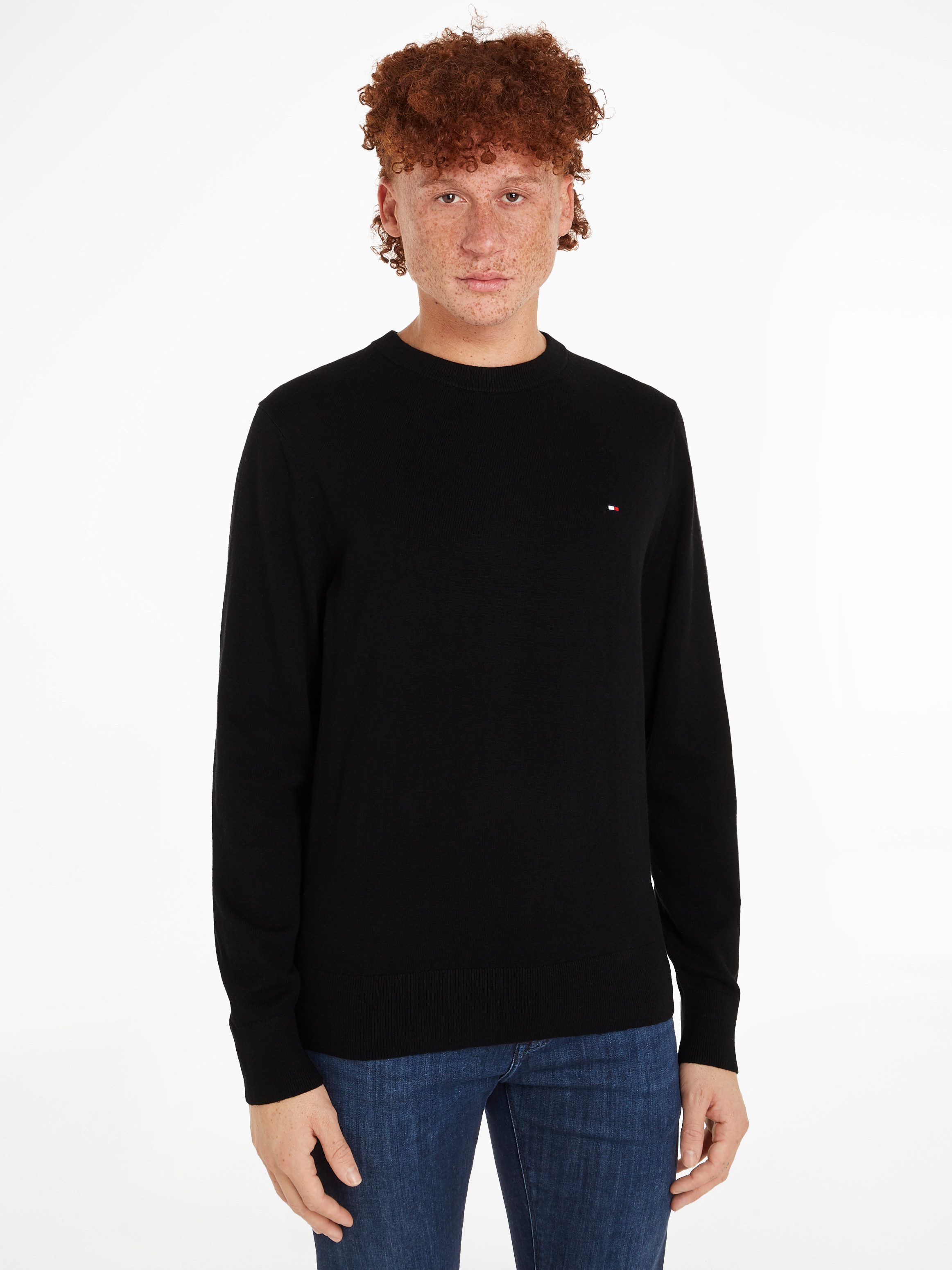 Tommy Hilfiger Rundhalspullover PIMA ORG CTN CASHMERE CREW NECK günstig online kaufen