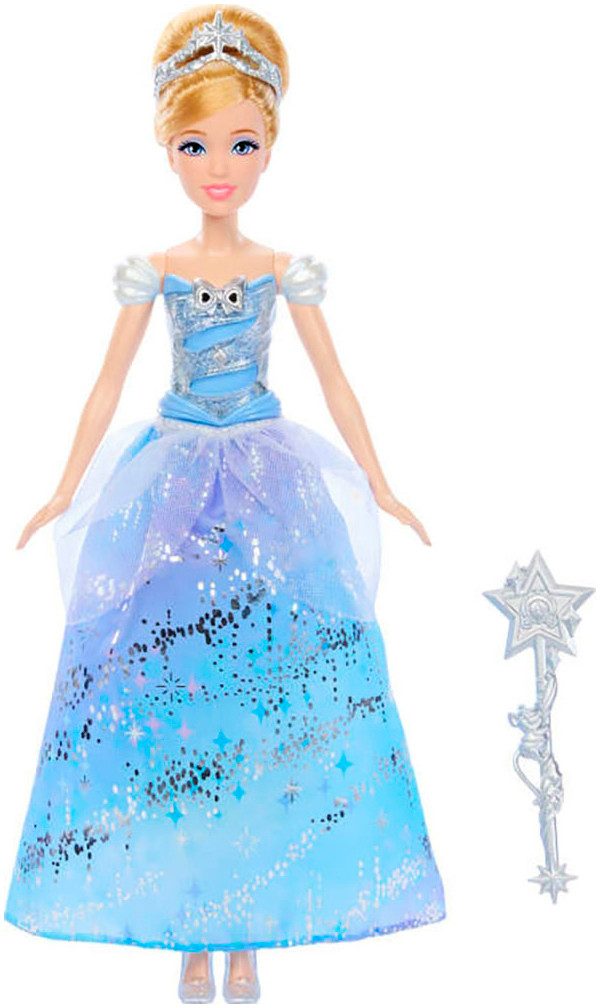 Mattel® Disney Princess Dress-Up Doll, Cinderella Doll in Enchanting Ball Gown, with Sound
