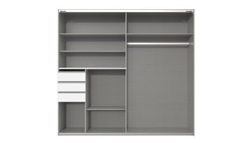 freiraum Schwebetürenschrank Bamberg (BxH: 180x198 cm) in WEISS mit 3 Schubladen und 2 Türen