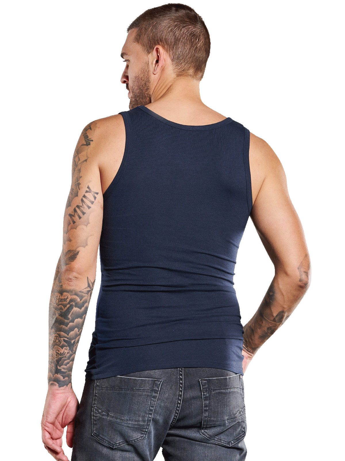 emilio adani Ripptanktop Herren Tank Top, Saphirblau günstig online kaufen