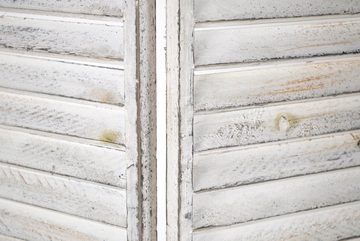 Kobolo Dekoobjekt Tischparavent Fenstersichtschutz -white washed- 90x81 cm (1 St)