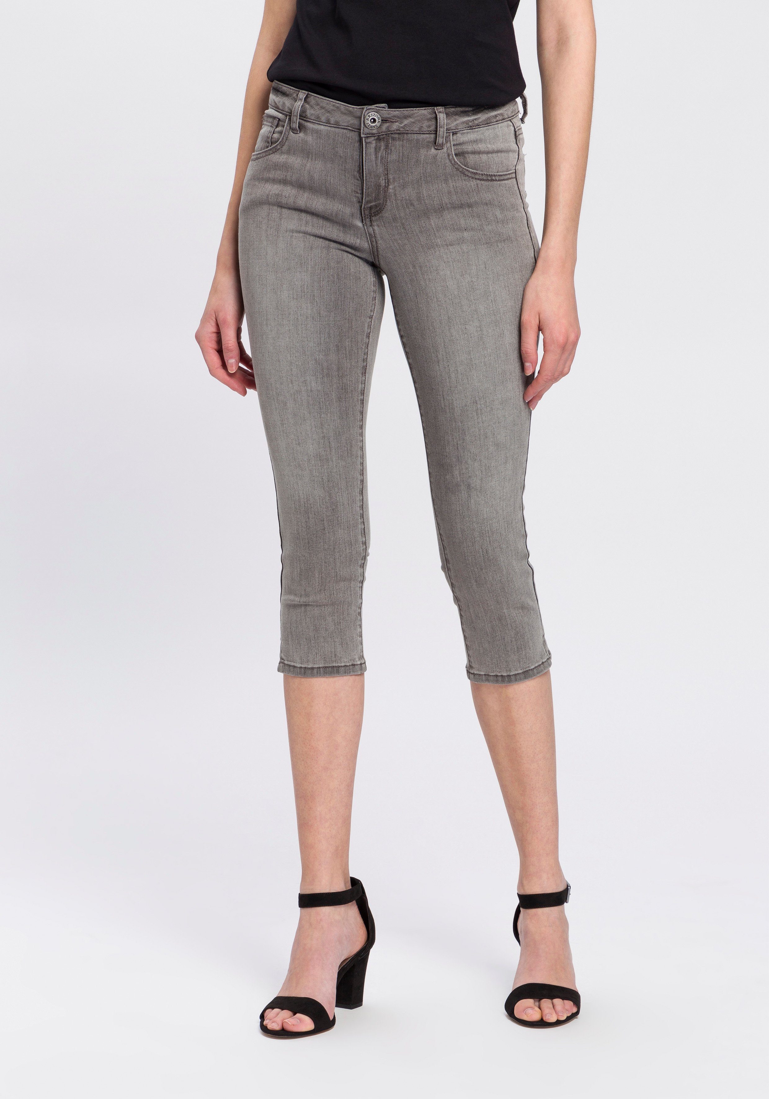 Arizona Caprijeans Ultra-Stretch Mid-Waist