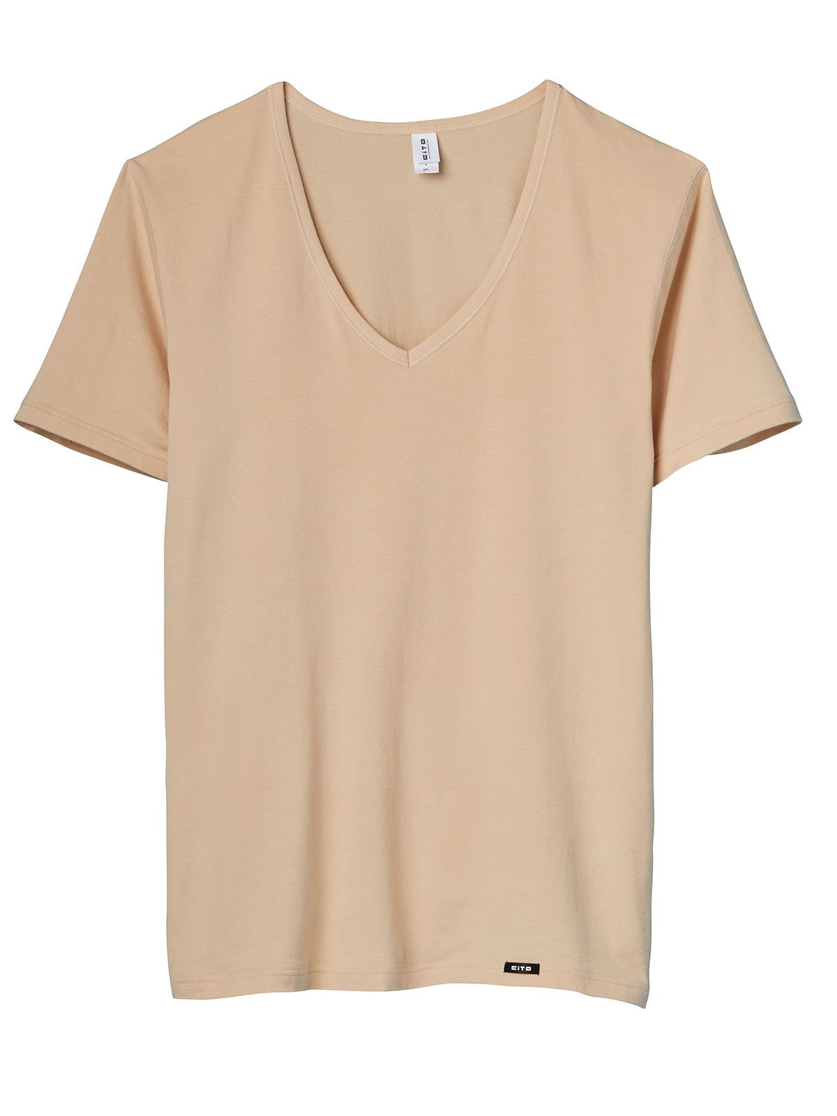 CiTO Unterziehshirt 6er Pack Herren T-Shirt V-Ausschnitt cotton flex (Packung, 6-St)