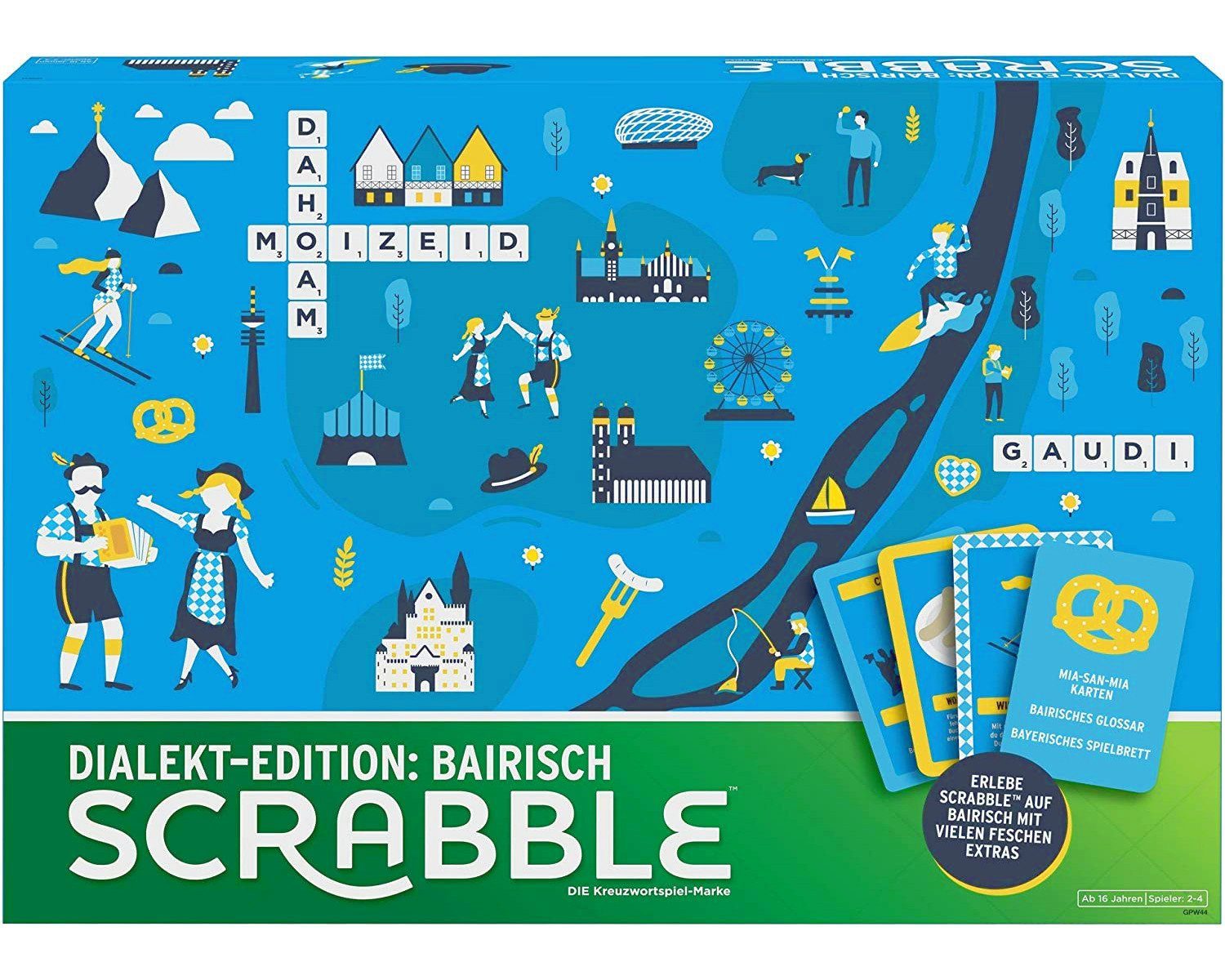 Mattel® Spiel Царапать - Dialekt-Edition: Bairisch, Brettspiel