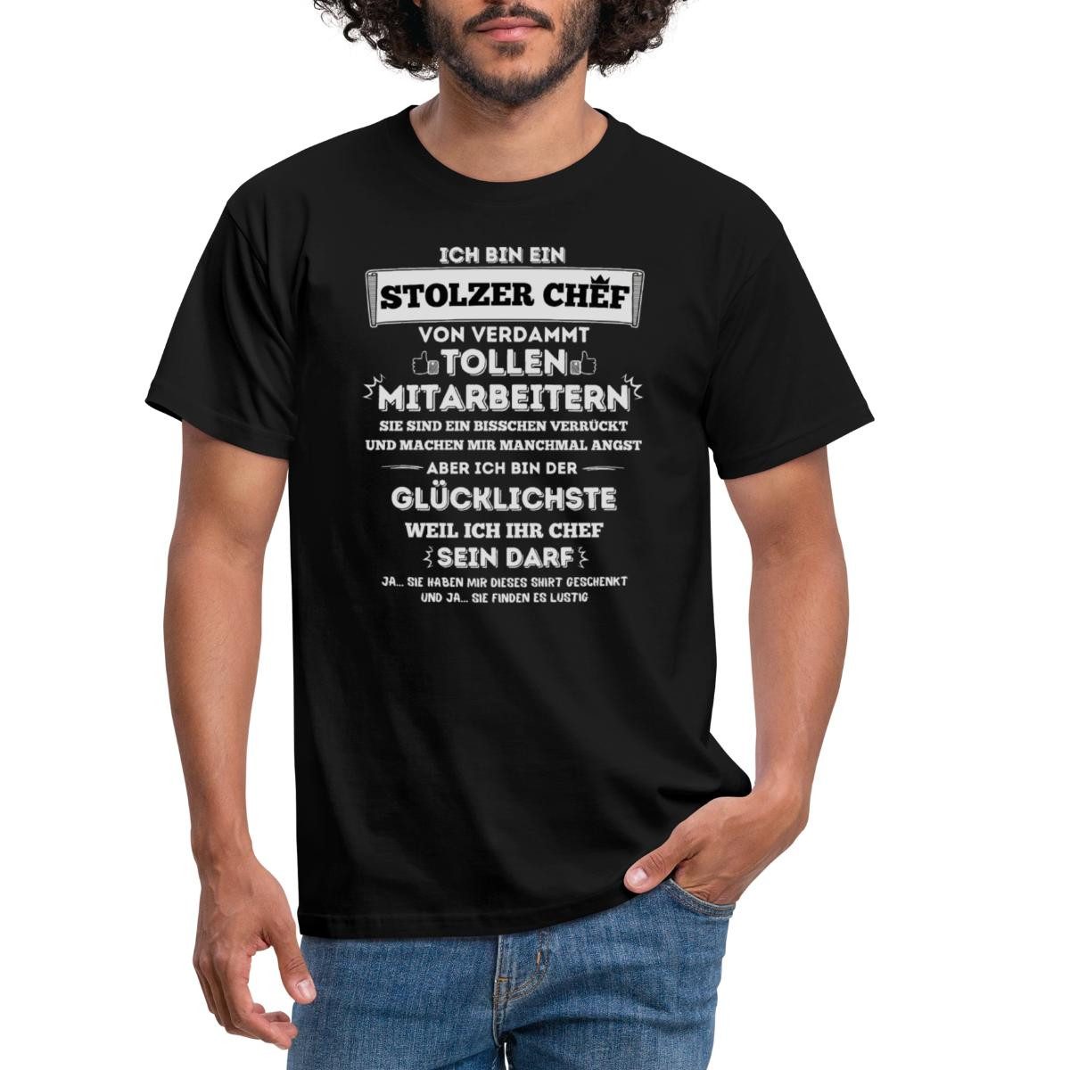 Spreadshirt T-Shirt Stolzer Chef Von Verdammt Tollen Mitarbeitern Geschenk günstig online kaufen