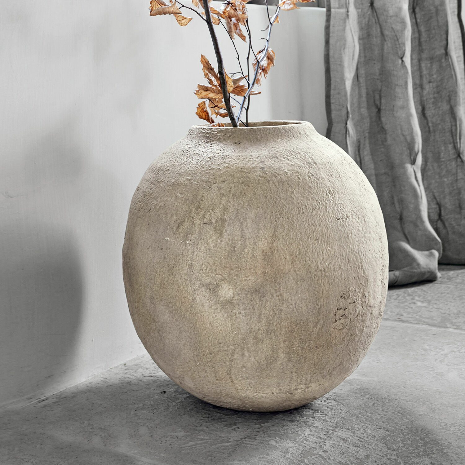 Mirabeau Tischvase Vase Samai antikbeige, none – Bild 3 von 5