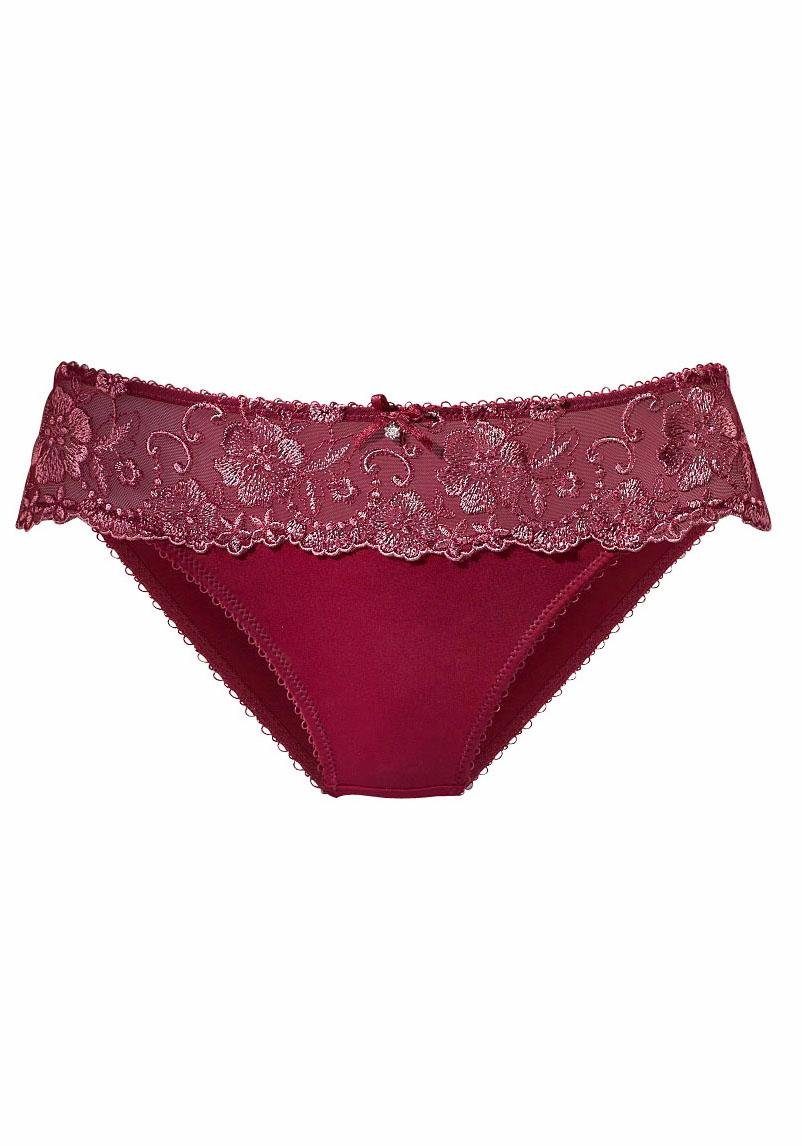 LASCANA Bikinislip Wanda mit Stickerei Spitze günstig online kaufen