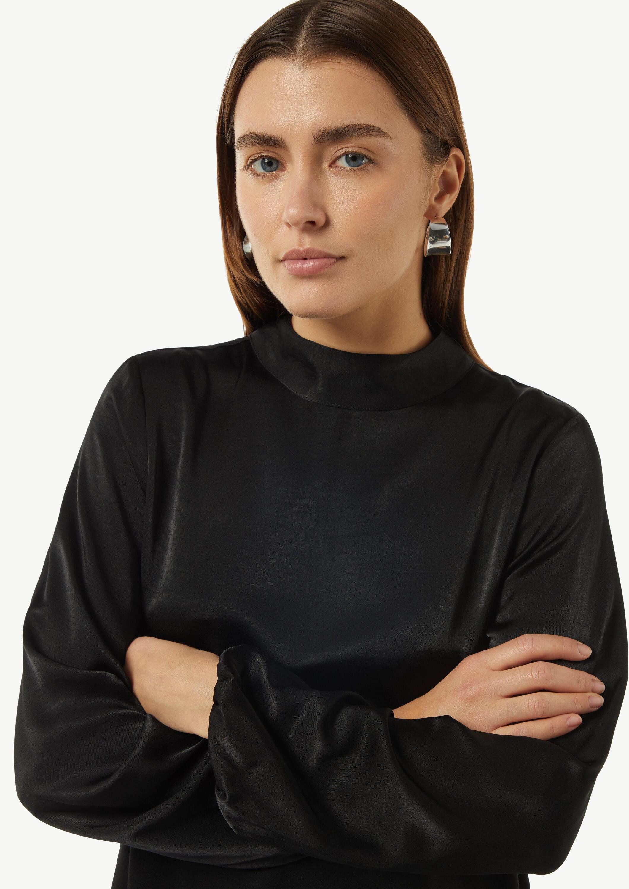 comma Minikleid Kleid Viskosemix-Kleid mit Bindedetail