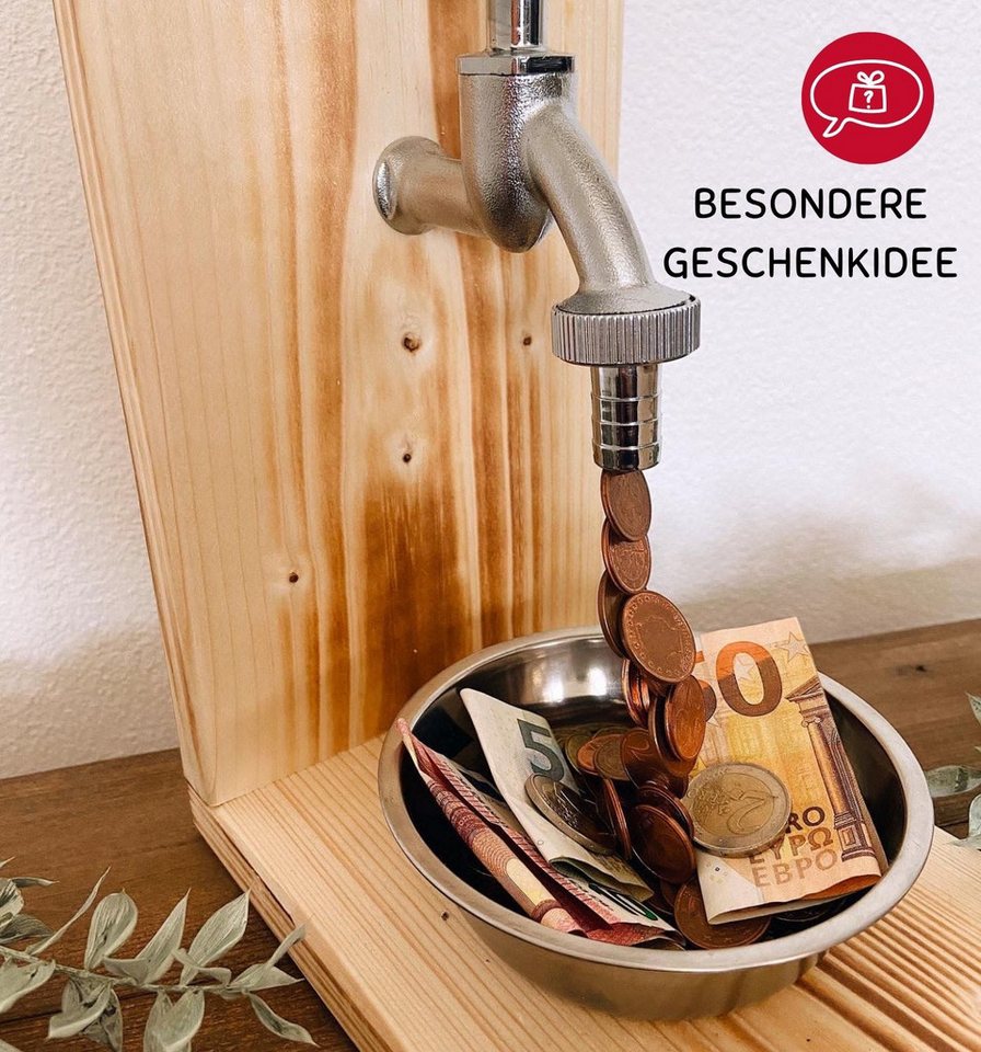 Thumbnail - Eiserne Reserve® Geschenkbox Alles Gute zur Hochzeit - Eiserne Reserve Geldhahn - Geburtstag Geldge