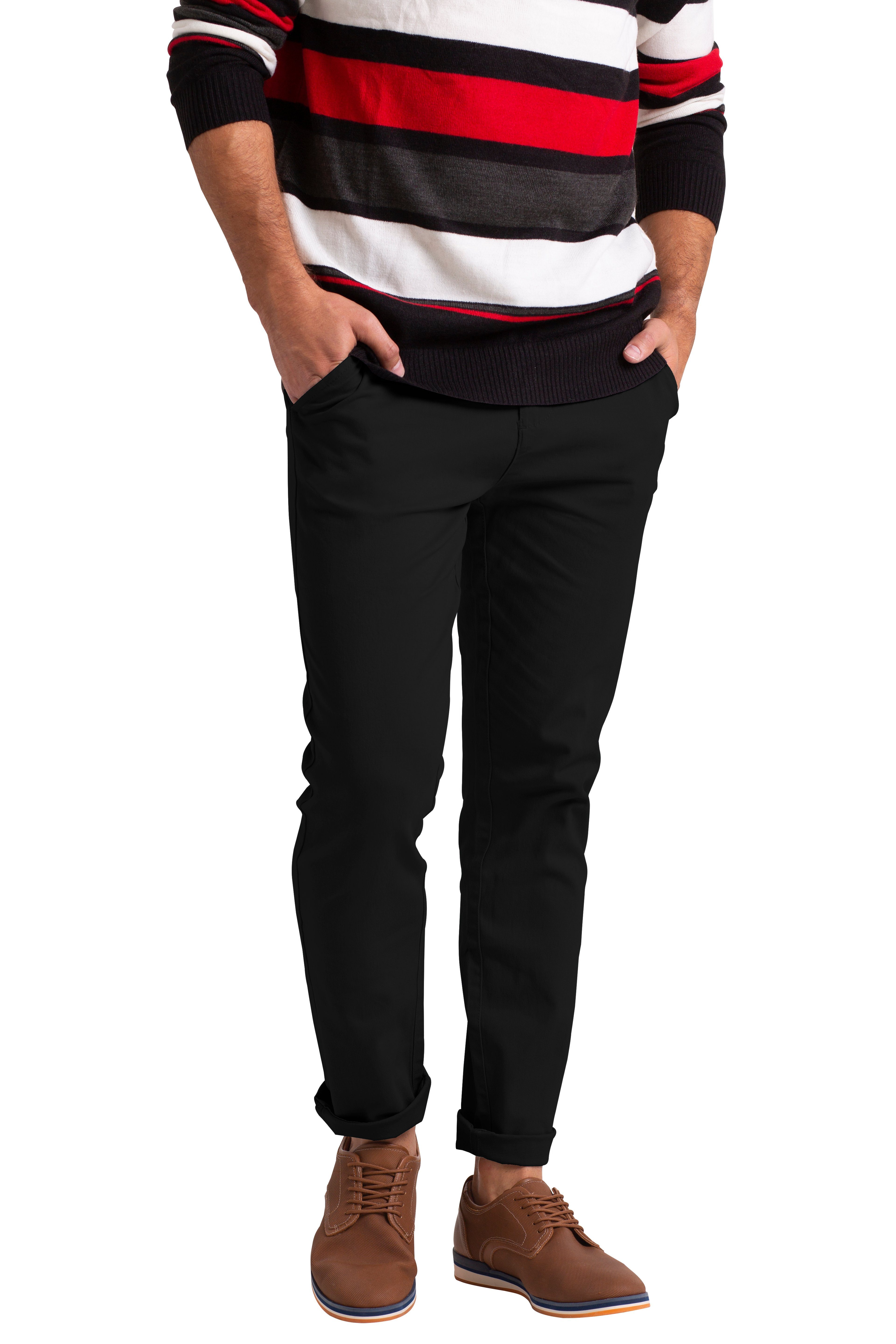 BlauerHafen Chinohose Slim-Fit-Chinos für Herren klassischer günstig online kaufen