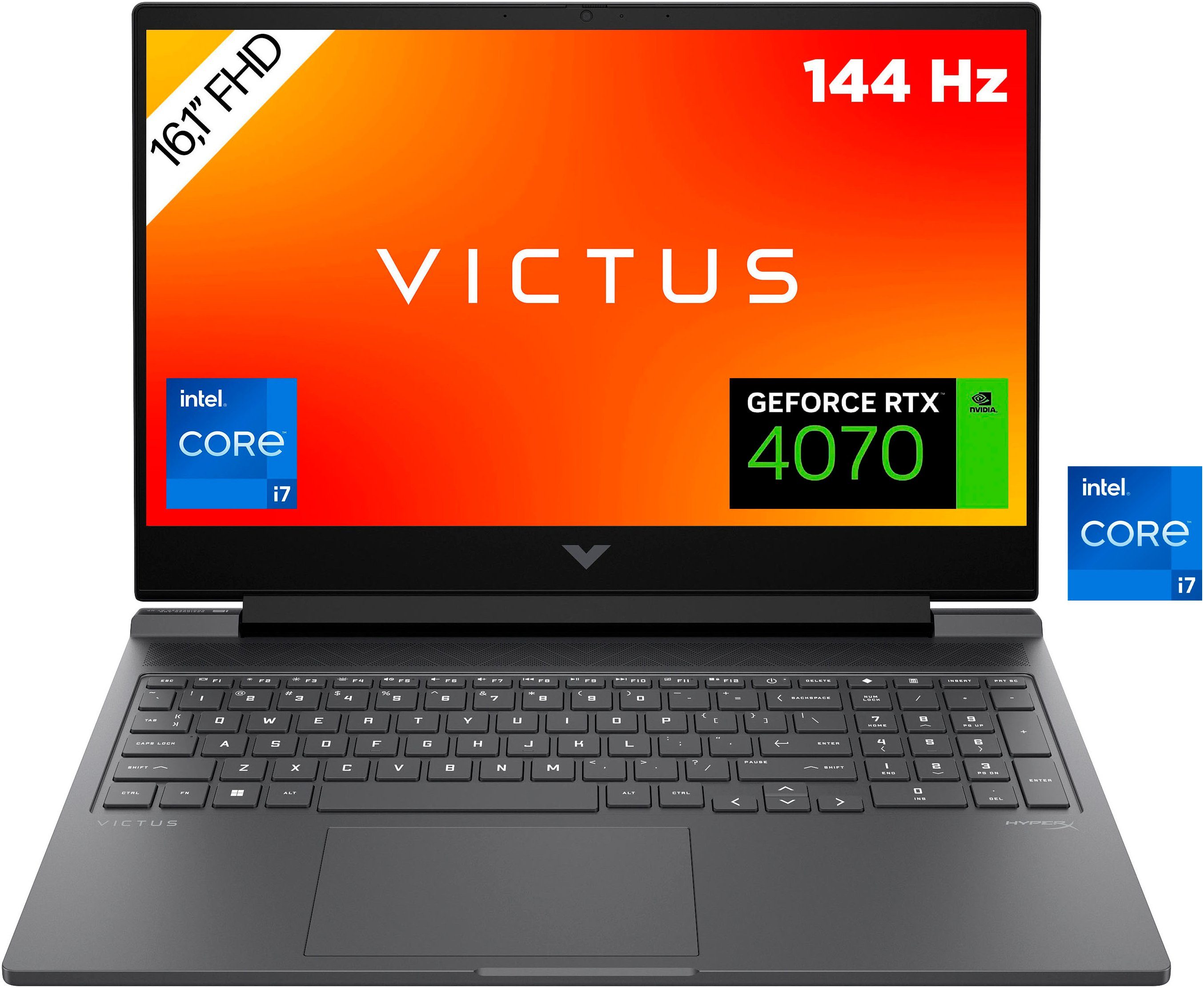 HP Victus 16-r1077ng Gaming-Notebook (40,9 cm/16,1 Zoll, Intel Core i7 14700HX, GeForce RTX 4070, 512 GB SSD)