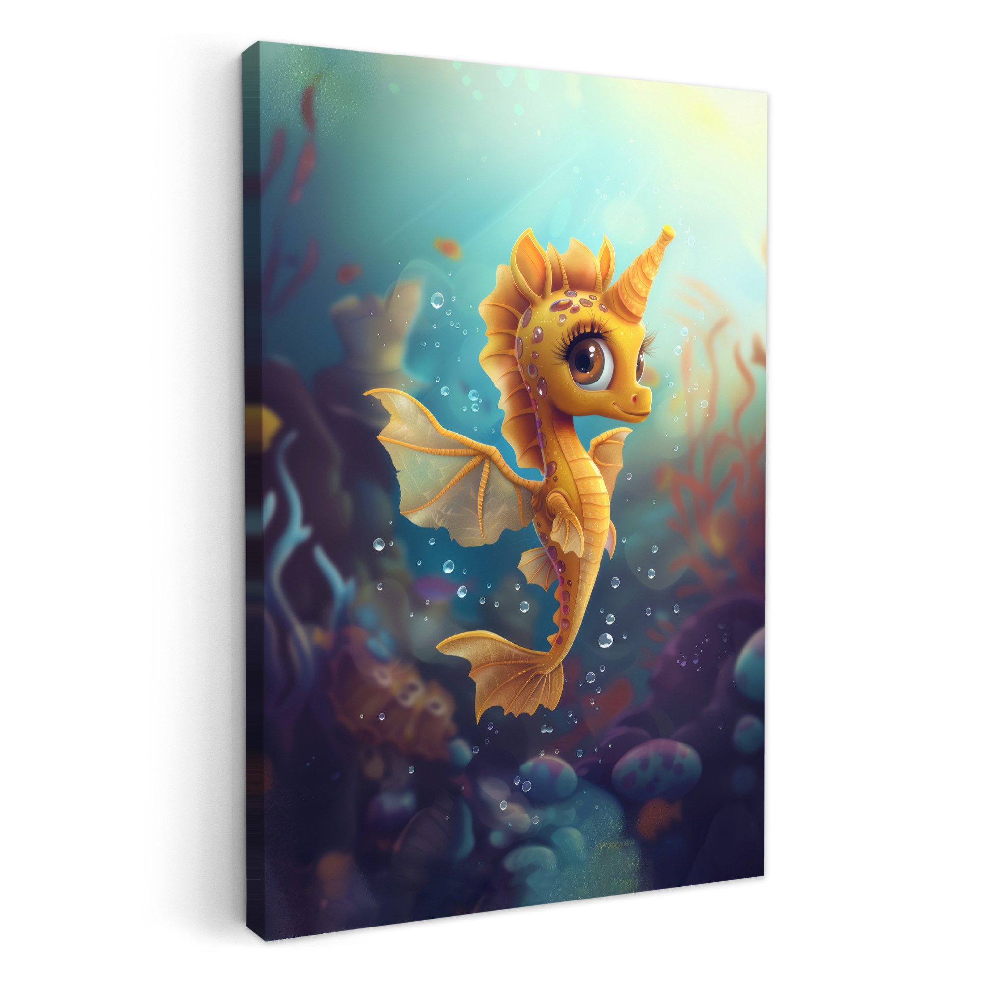 OneMillionCanvasses® Leinwandbild Seepferdchen - Unterwasser - günstig online kaufen