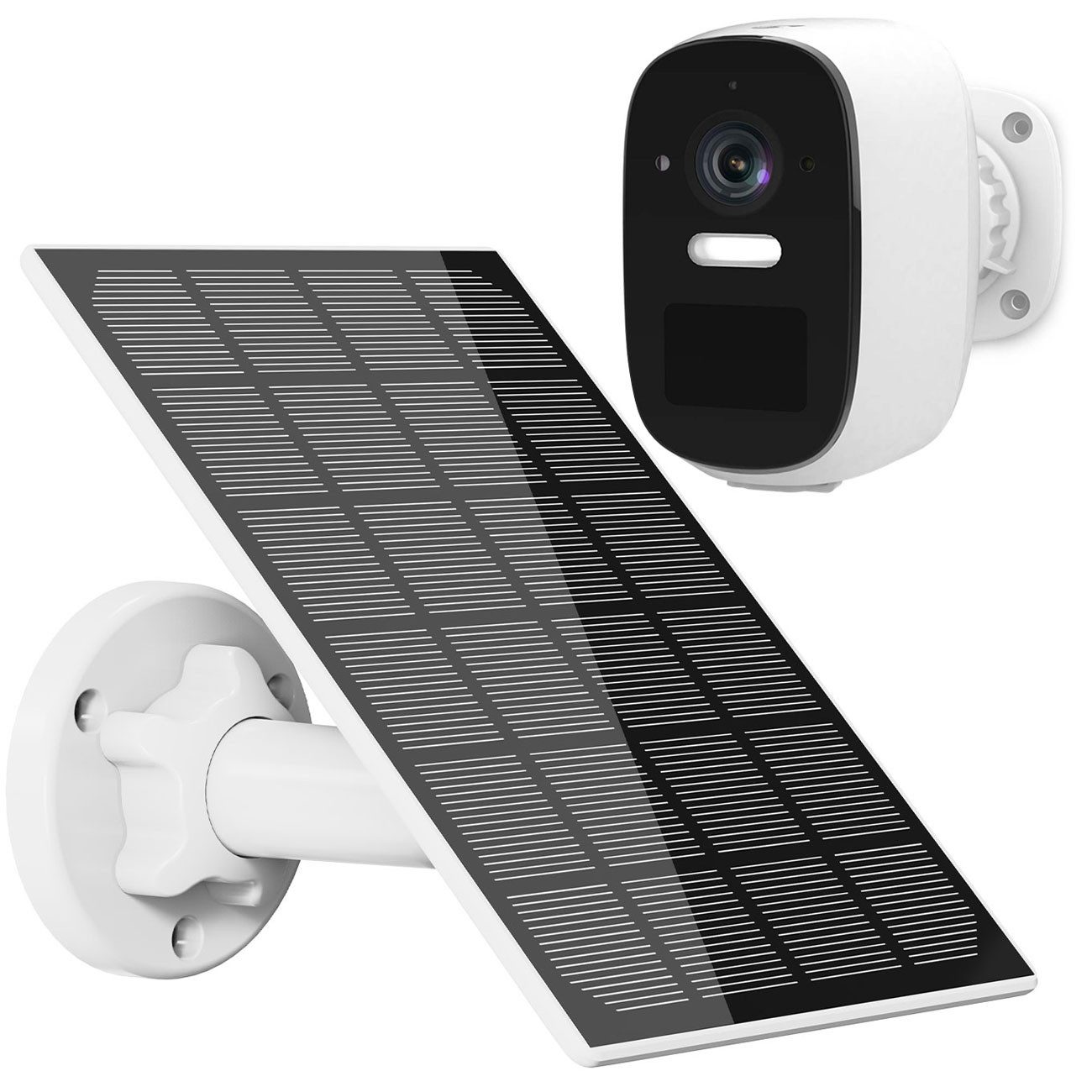 Nedis Überwachungskamera SmartLife Solar-Überwachungskamera 4MP: WLAN, Akku, IP66 & Nachtsicht (Alarm- und Sirenenfunktion)