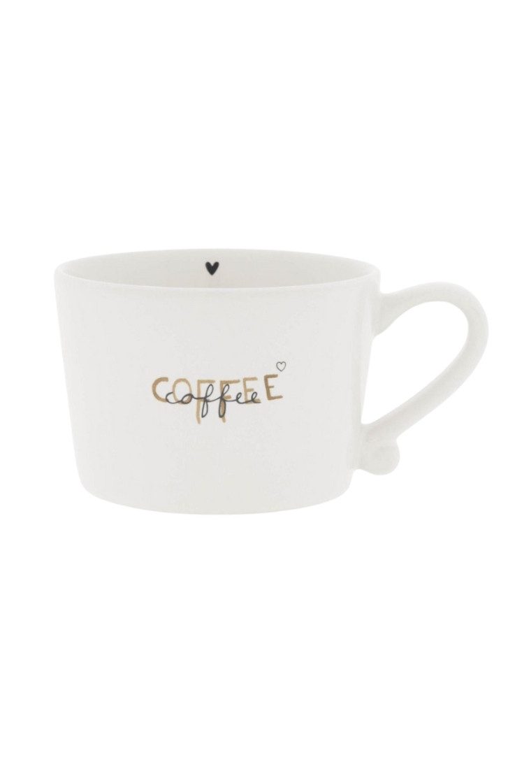Geschirr-Set Tasse small - DOUBLE COFFEE - weiß