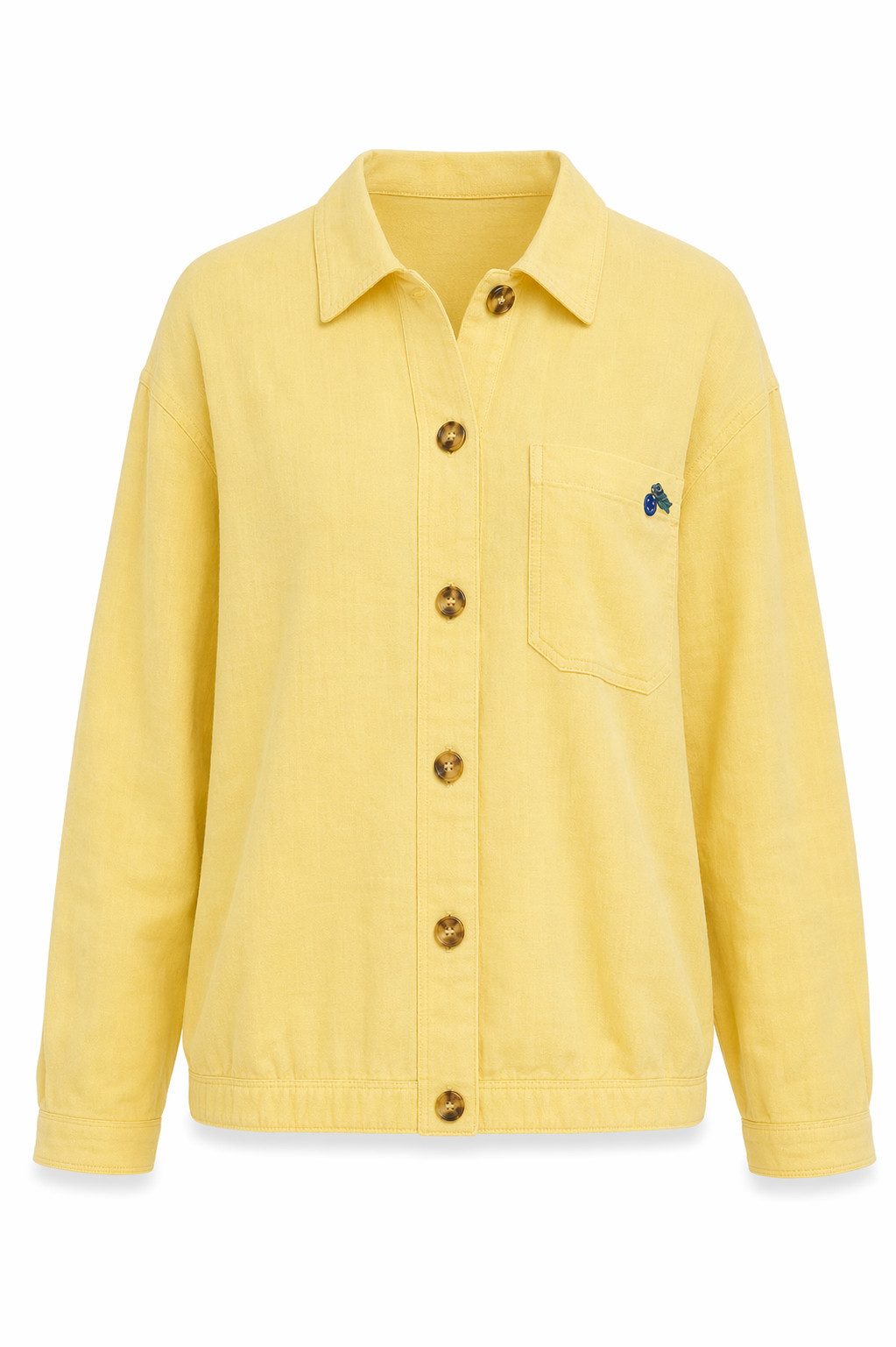 Freeman T. Porter Hemdbluse Cleo Plain Linen Hemd Bluse - Sommerbluse gerader fit - Bluse Damen