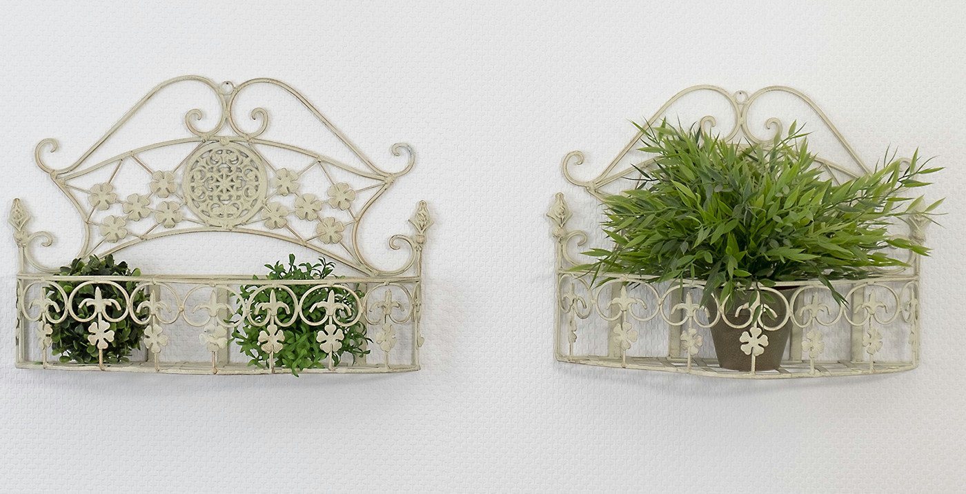 Thumbnail - Moritz Vogelkäfig Pflanzkörbe Metall Wandkörbe 2er Set Paar Pflanzkorb Landhausstil
