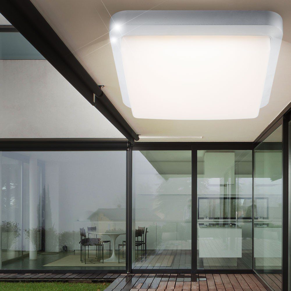 etc-shop Außen-Deckenleuchte, Leuchtmittel inklusive, Warmweiß, LED 12 Watt  Außenleuchte Außenlampe Beleuchtung Lampe Leuchte Terrasse
