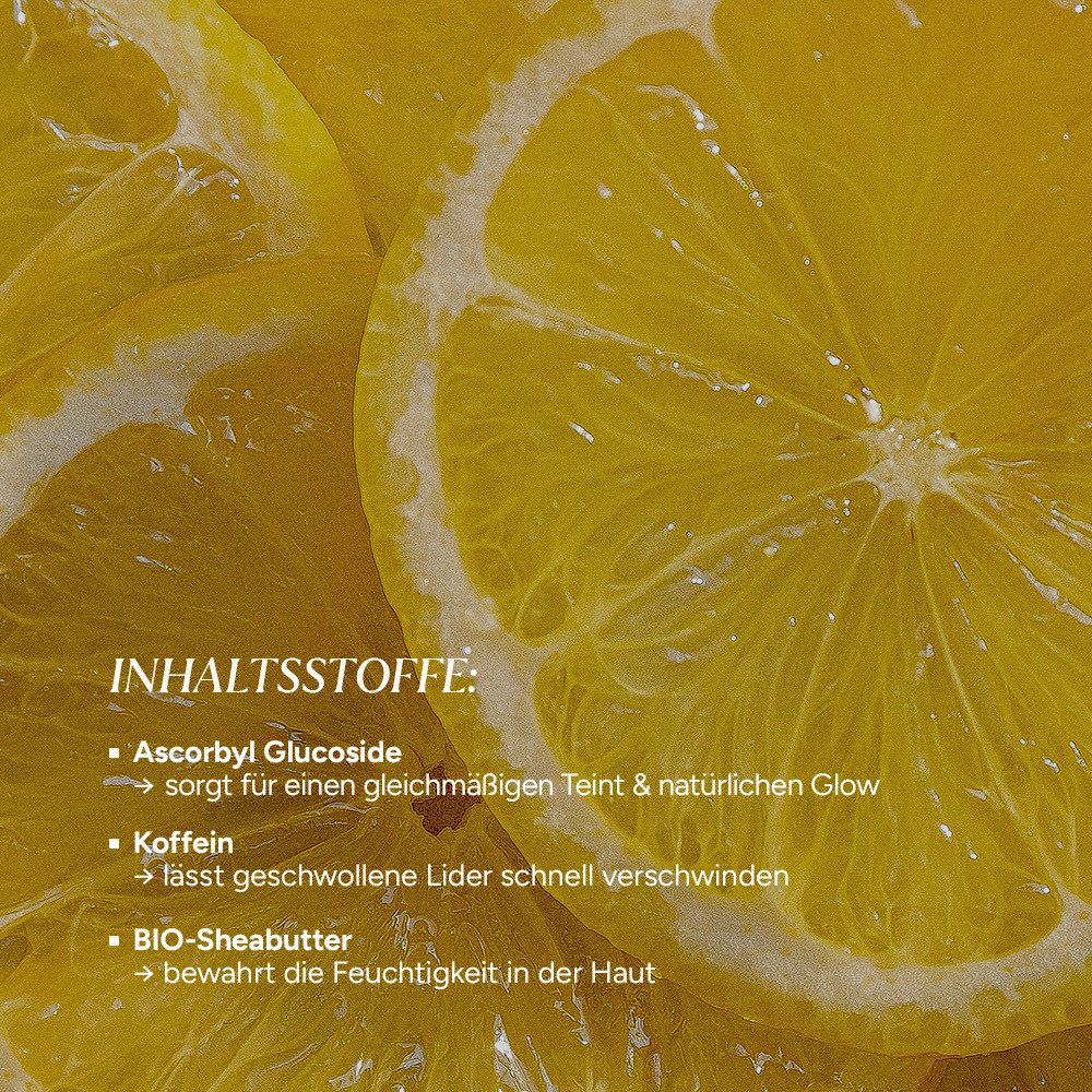 JUNGLÜCK Augencreme Vitamin C Augencreme - Wirkt aufhellend, 1-tlg., Mildert dunkle Schatten und pflegt reichhaltig