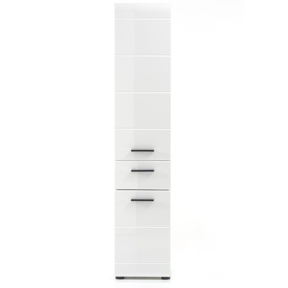 trendteam Hochschrank Skin/GlossBad Badhochschrank Standschrank Badezimmerschrank Highboard