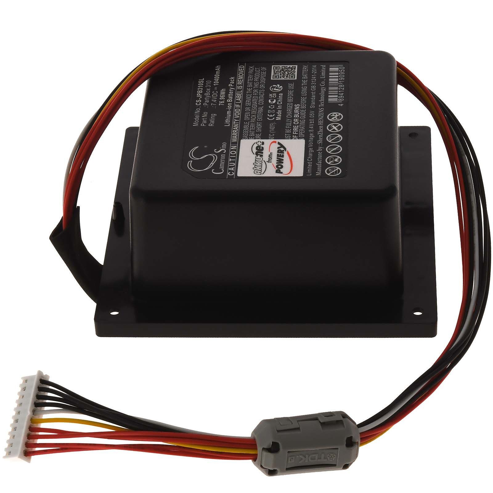 Powery Akku für JBL PartyBox 310 Akku 10400 mAh (7.4 V)
