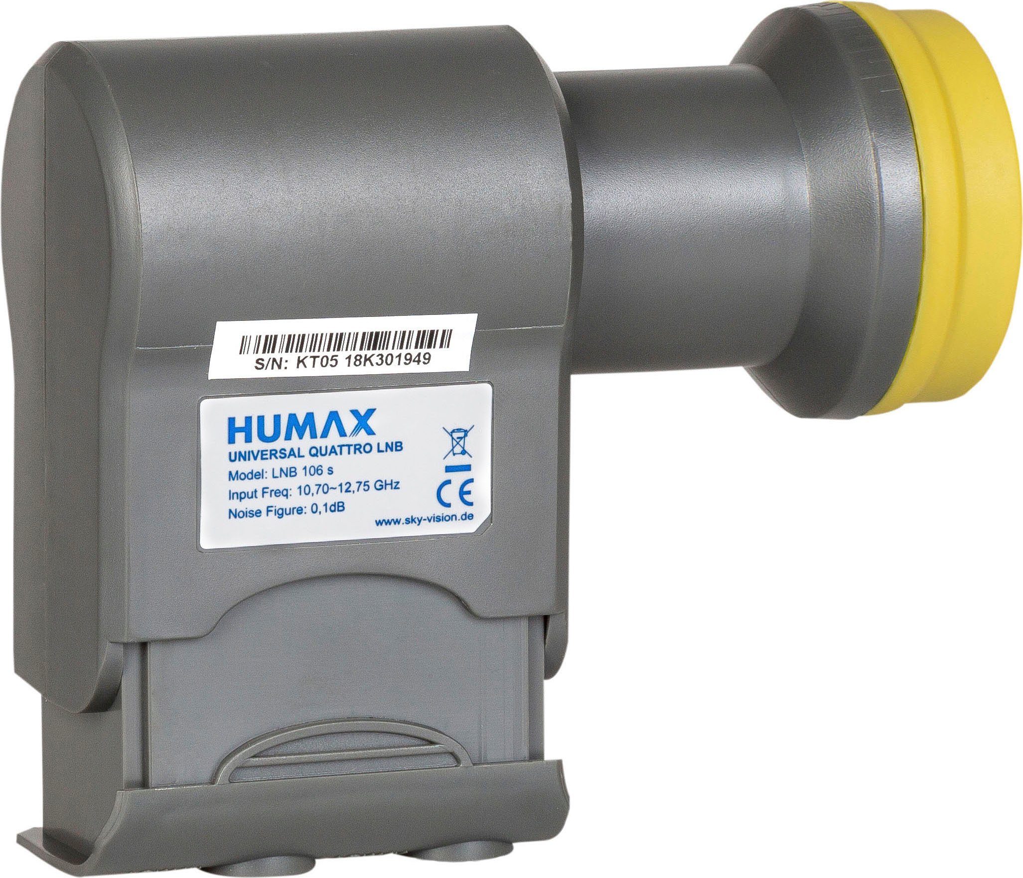 Humax LNB 106s Gold Quattro Universal LNB SAT-Antenne – Bild 3 von 5