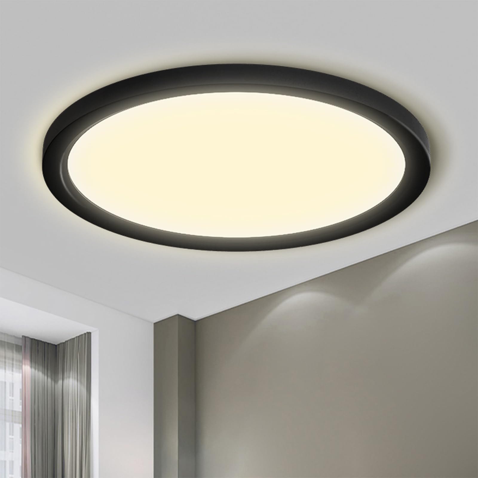 LQWELL LED Deckenleuchte Rund Flach LED günstig online kaufen