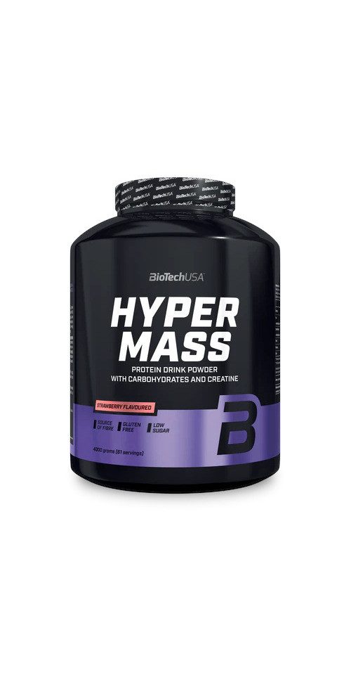 Biotech USA BioTech Hyper Mass - 4000g - Erdbeere Pulver, 4 g, Pulver