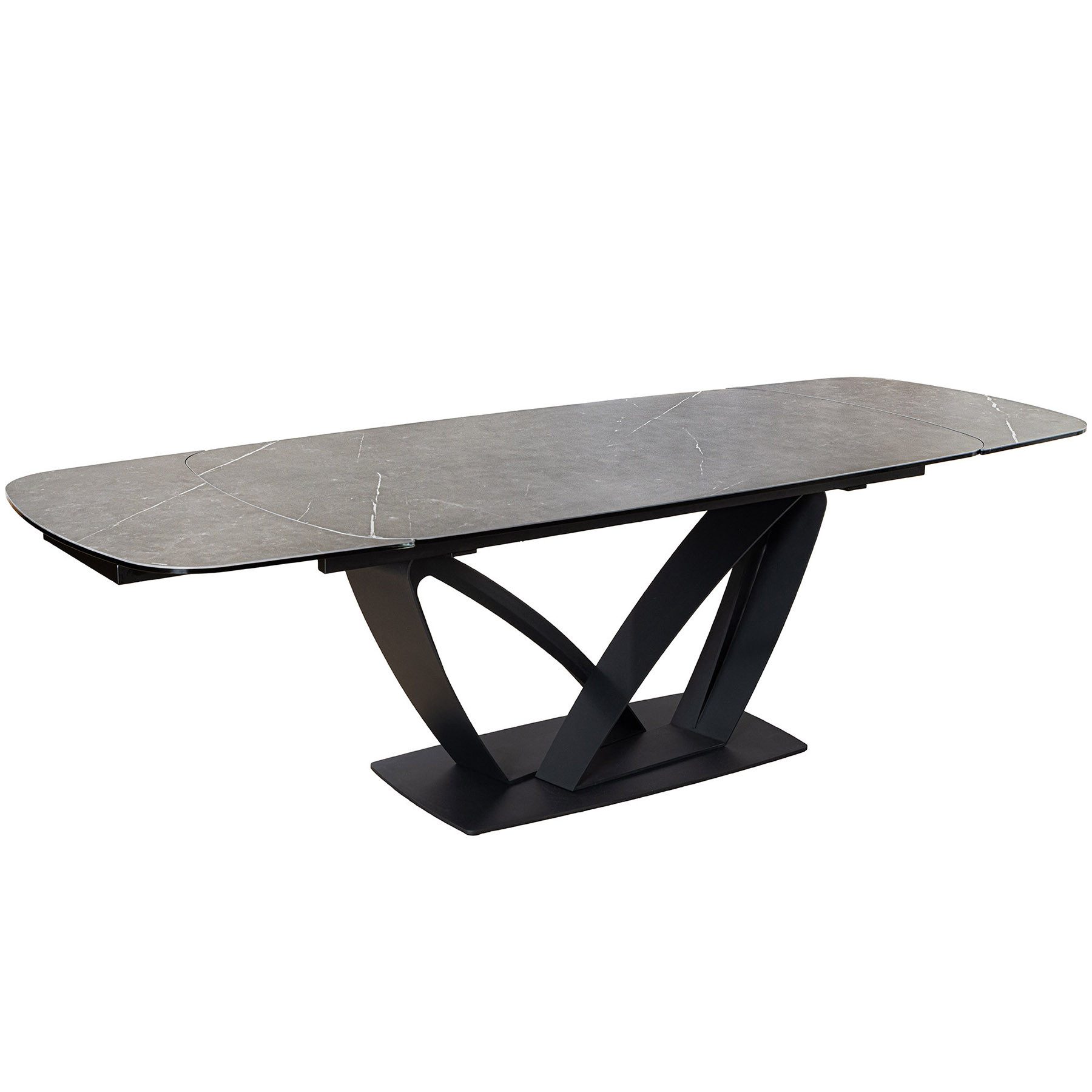 riess-ambiente Esstisch PAPILLON 180-260cm graphit / schwarz · Konferenztis günstig online kaufen