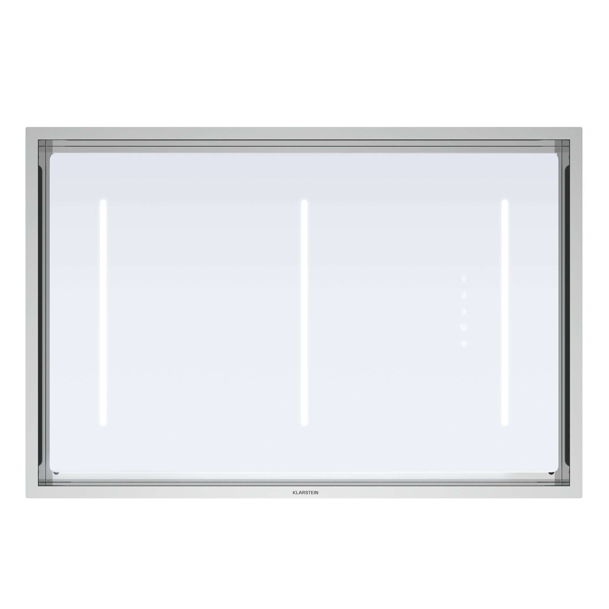 Klarstein Deckenhaube LuxeAir 90 Serie CGCH3-LuxeAir-90WH LuxeAir 90, Dunstabzugshaube Küche Abzughaube Abluft Umluft LED