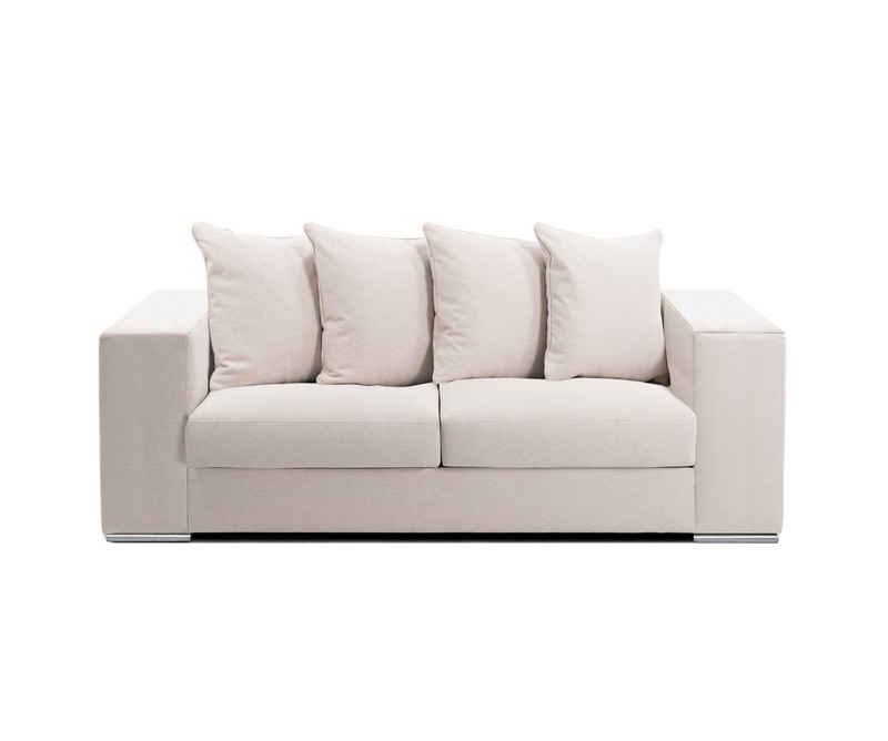 AMARIS Elements Sofa 'George' 2 Sitzer Couch 2m, Samt od. Stoff-Bezug gemütlich 4 Größen