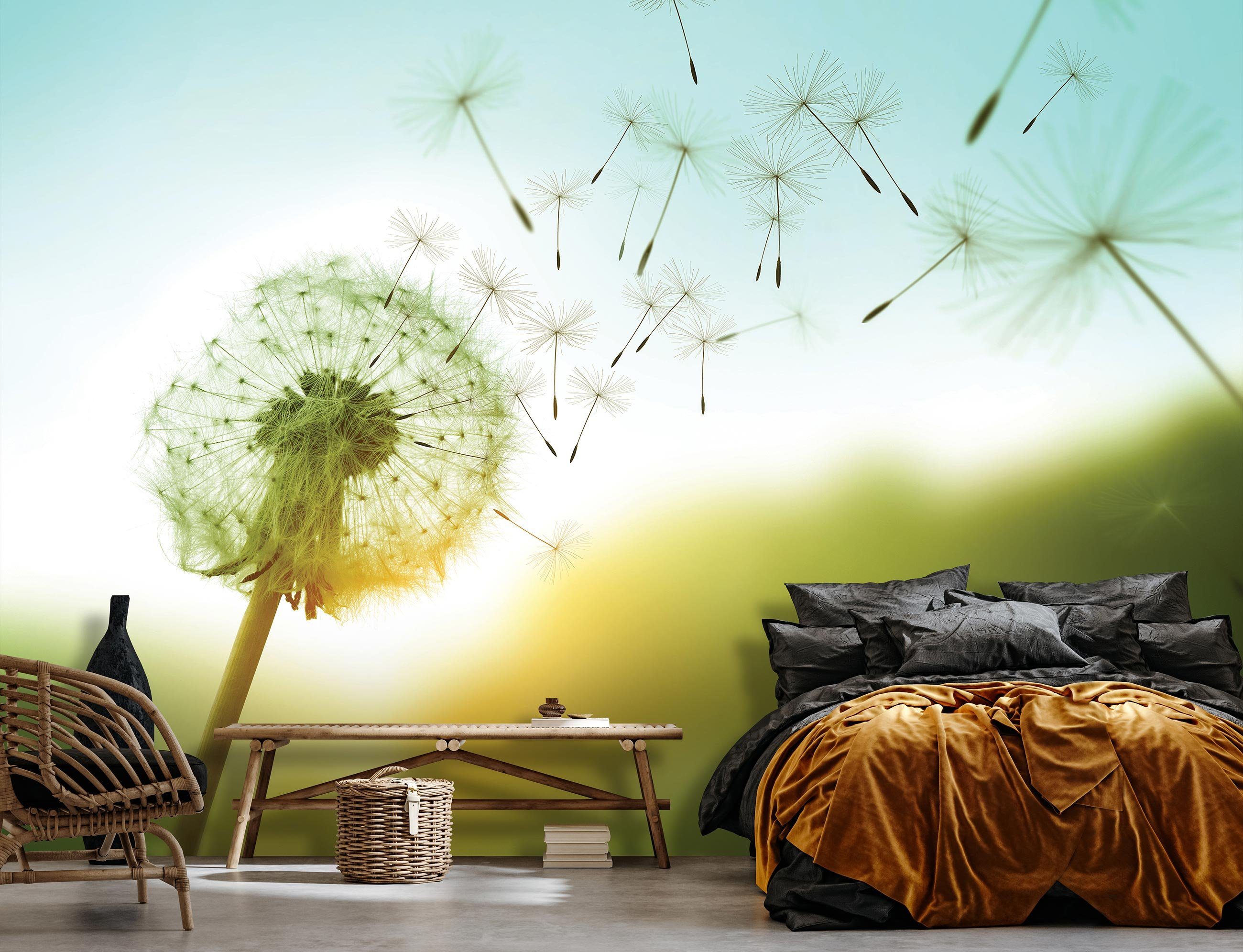 Wallarena Fototapete Pusteblume Blumen Natur Wiese günstig online kaufen