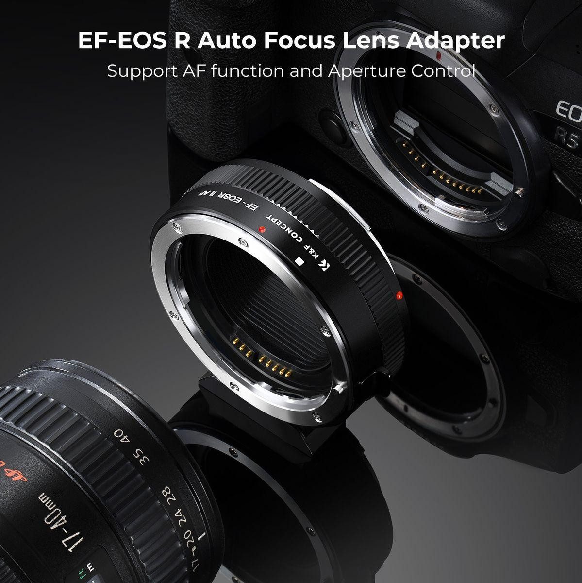 K&F Concept Objektivadapter Canon EF auf EOS R Objektivzubehör