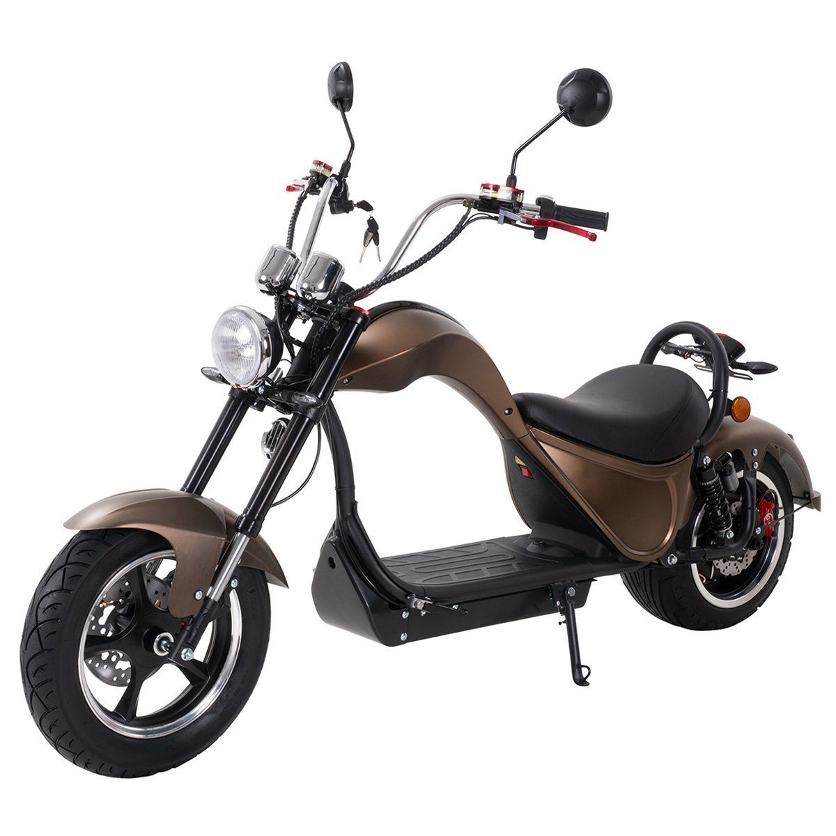 Elektro Scooter Mit Straßenzulassung 45 Km H eFlux E-Scooter »E Scooter 45 km/h Elektroroller Chopper One