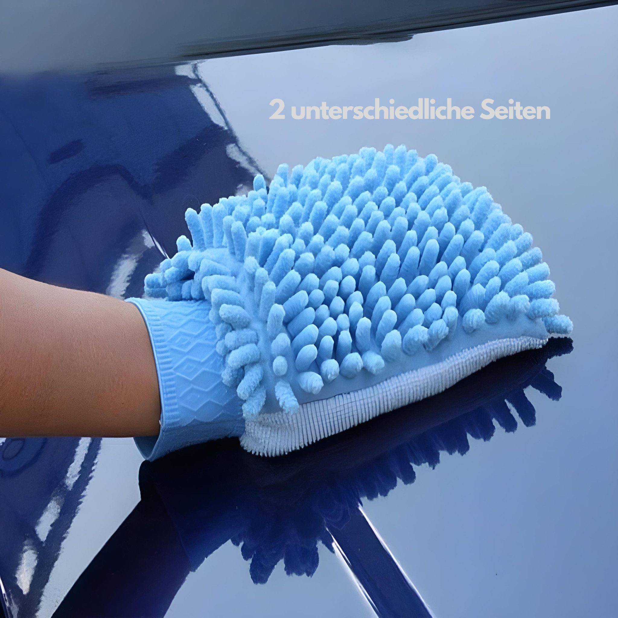 HS.SUPPLY Reinigungshandschuh Mikrofaser Waschhandschuh, Autowäsche, Car günstig online kaufen