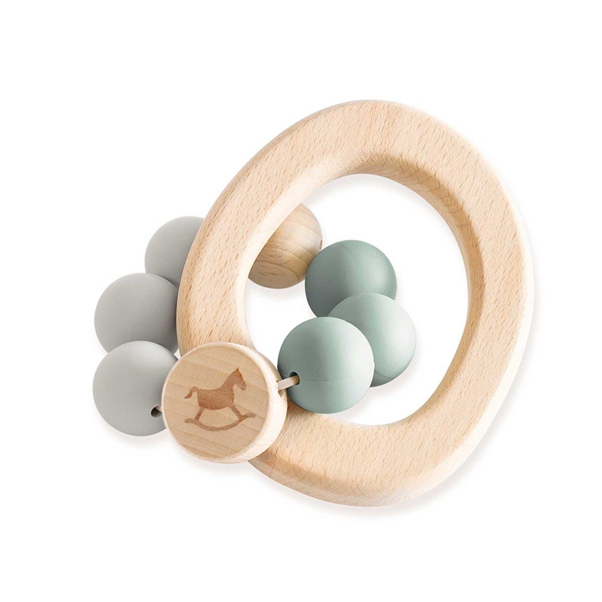 Greifling Malin Spielzeug aus Holz und Silikon für Babys