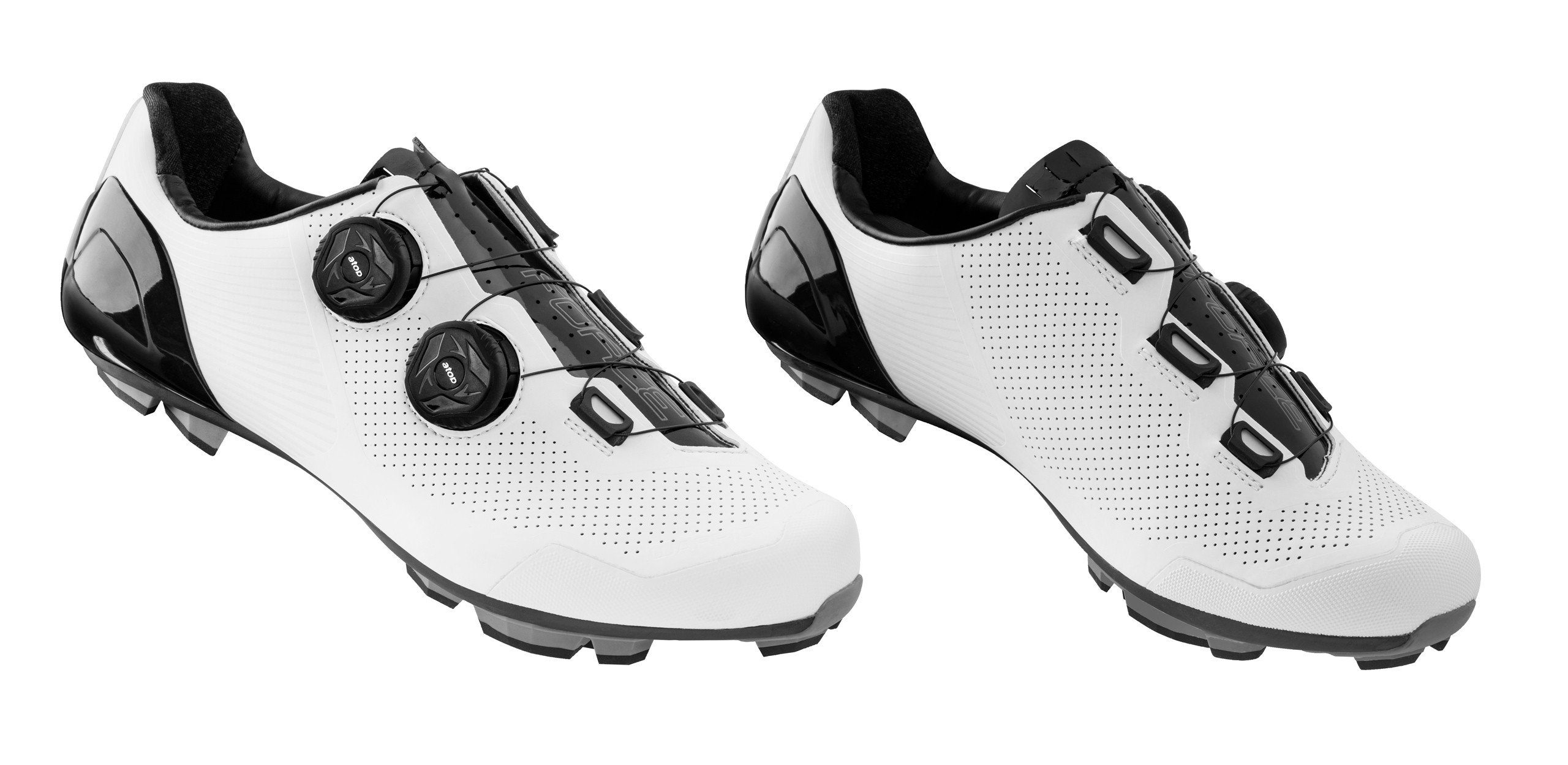 FORCE MTB Schuhe WARRIOR CARBON schwarz-weiß Fahrradschuh günstig online kaufen