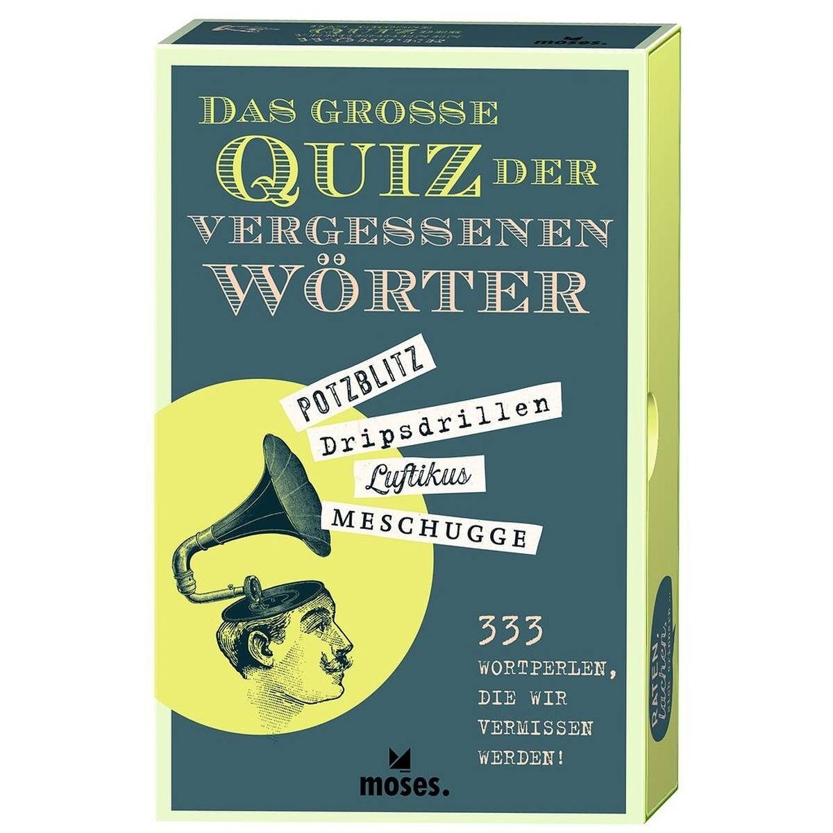 Moses. Verlag Spiel Das große Quiz der vergessenen Wörter 75 Karten Sprachspiel