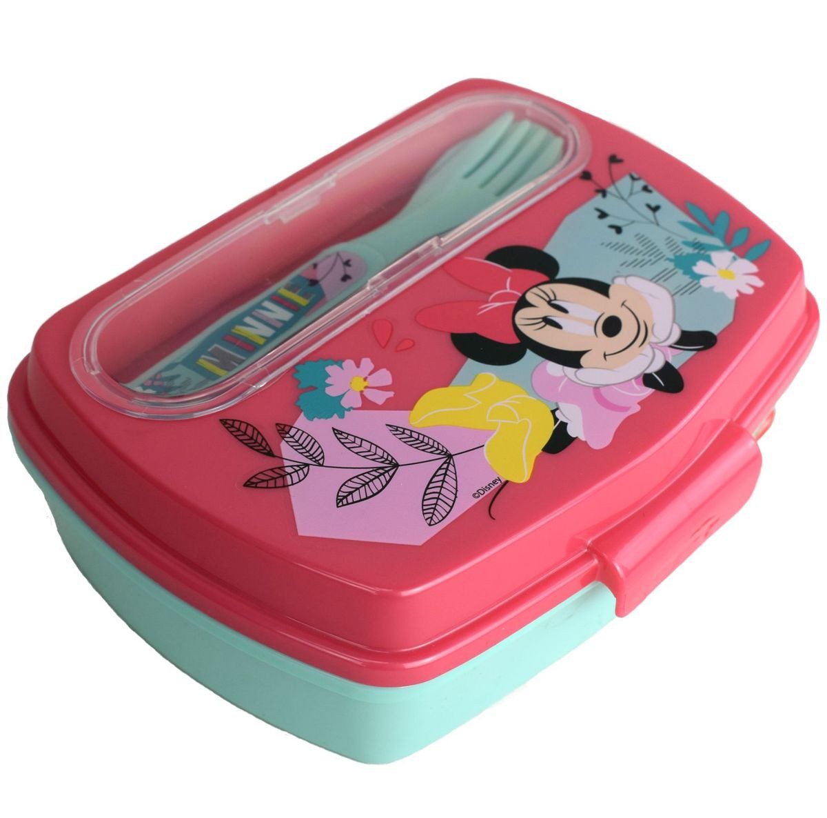 Stor Lunchbox Kinder Brotdose ca. 17 x 14 cm Besteckfach verschiedene Motive, Kunststoff, authentisches Design