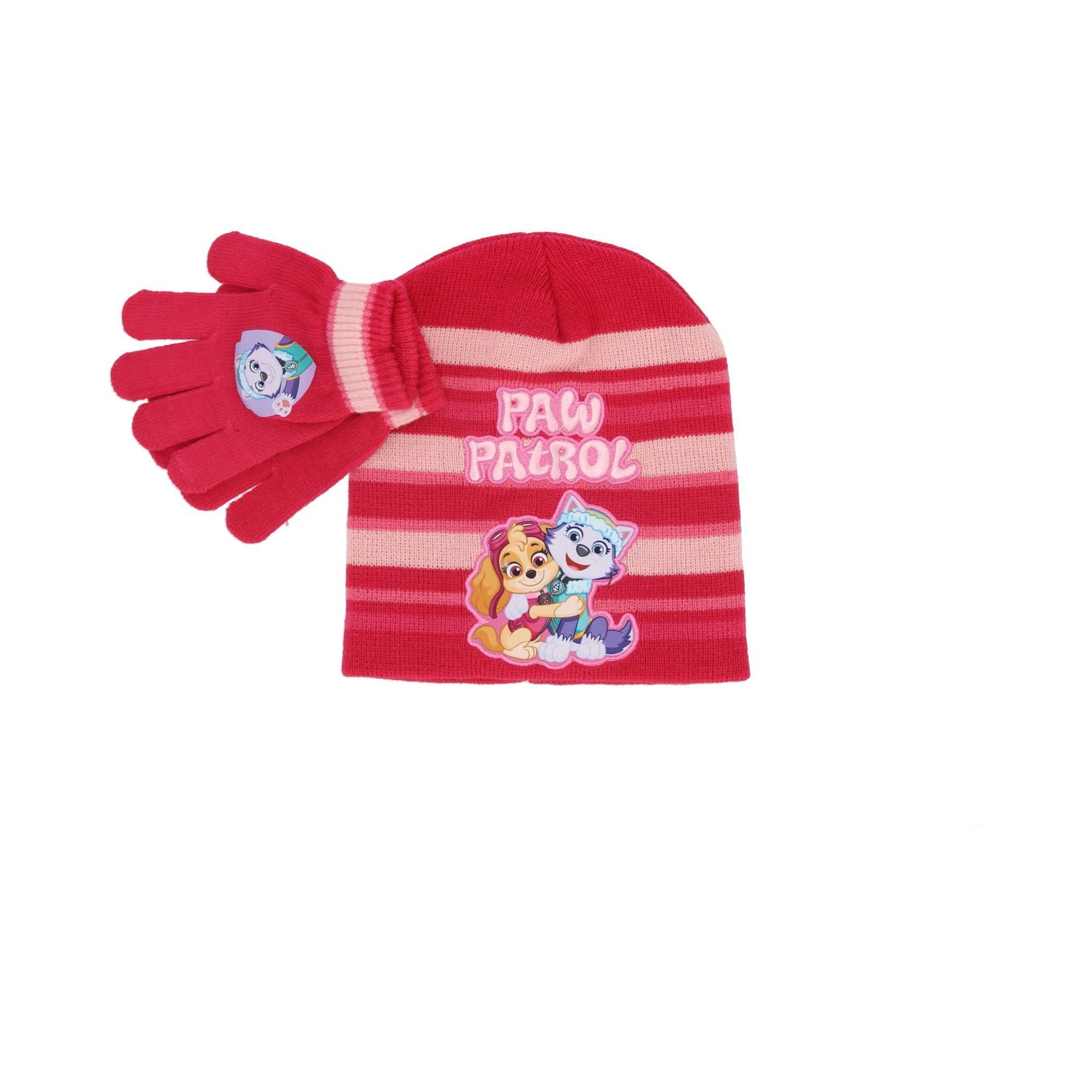 PAW PATROL Skimütze Mütze und Перчатки Kuscheliges Set für kalte Tage