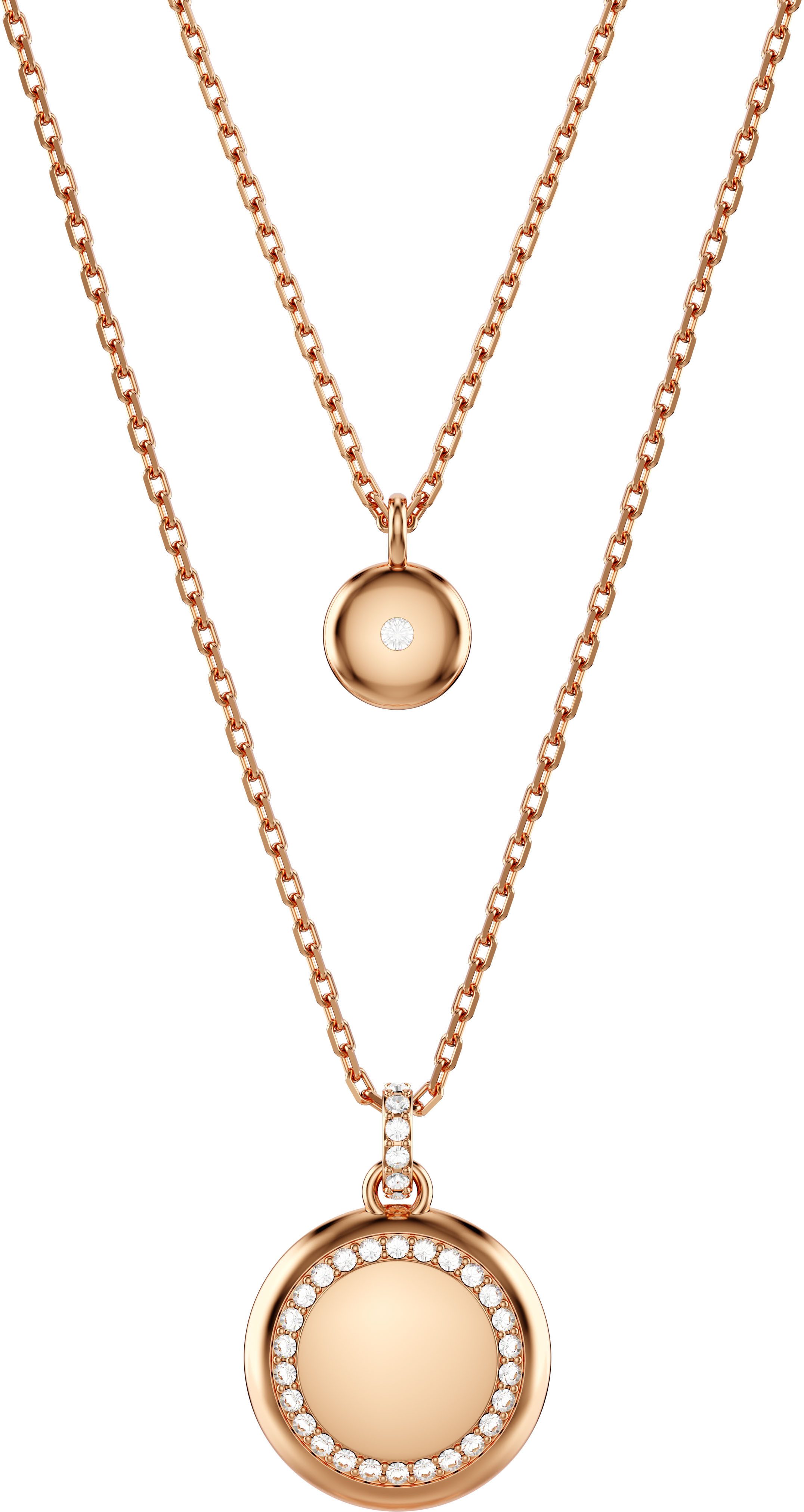 Swarovski Ketten-Set Sublima Round im Lagenlook (Set, 2-tlg), mit Swarovski® Kristall