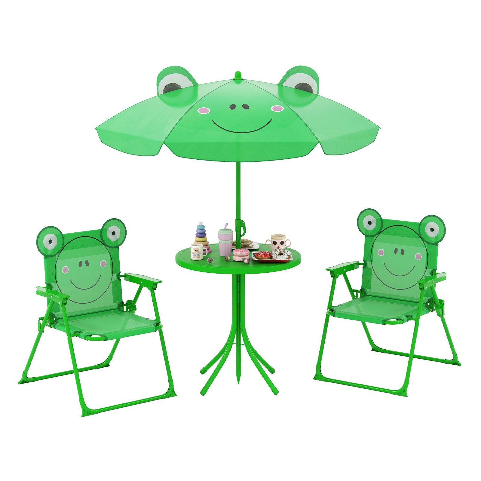 COSTWAY Garten-Kindersitzgruppe, (4-tlg), mit 2 stühlen günstig online kaufen