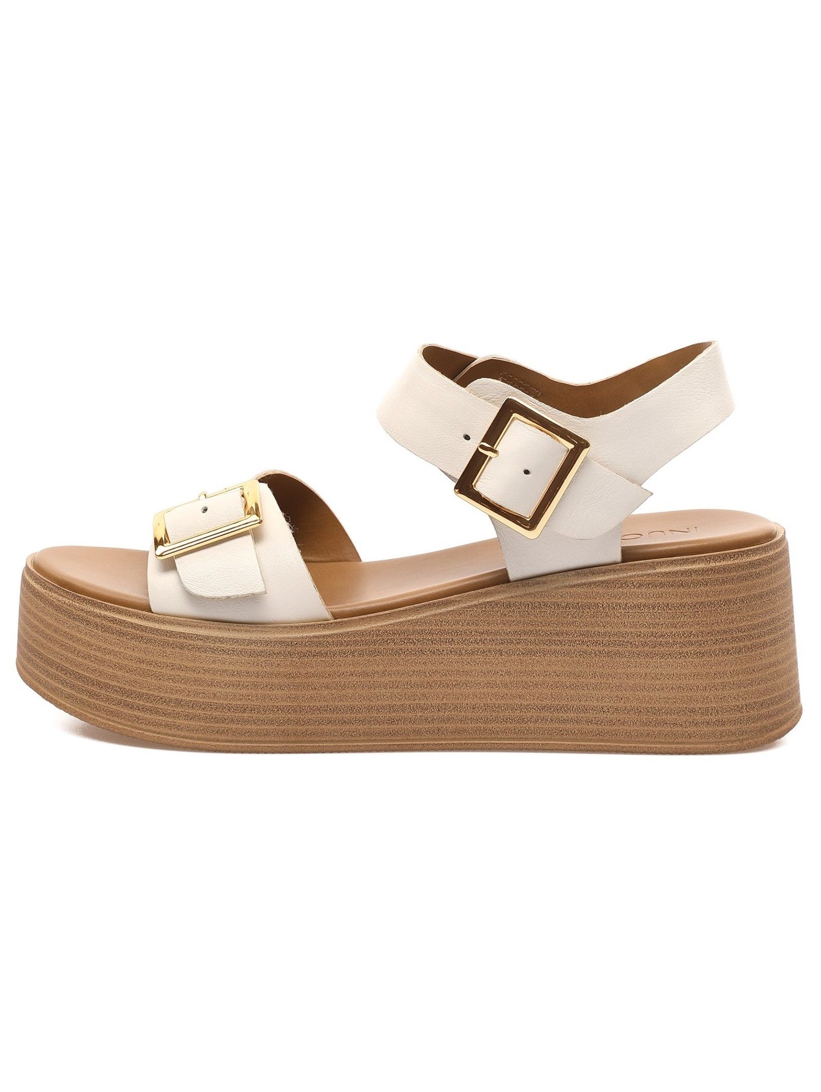 INUOVO Sandalen Leder . Keilsandalette