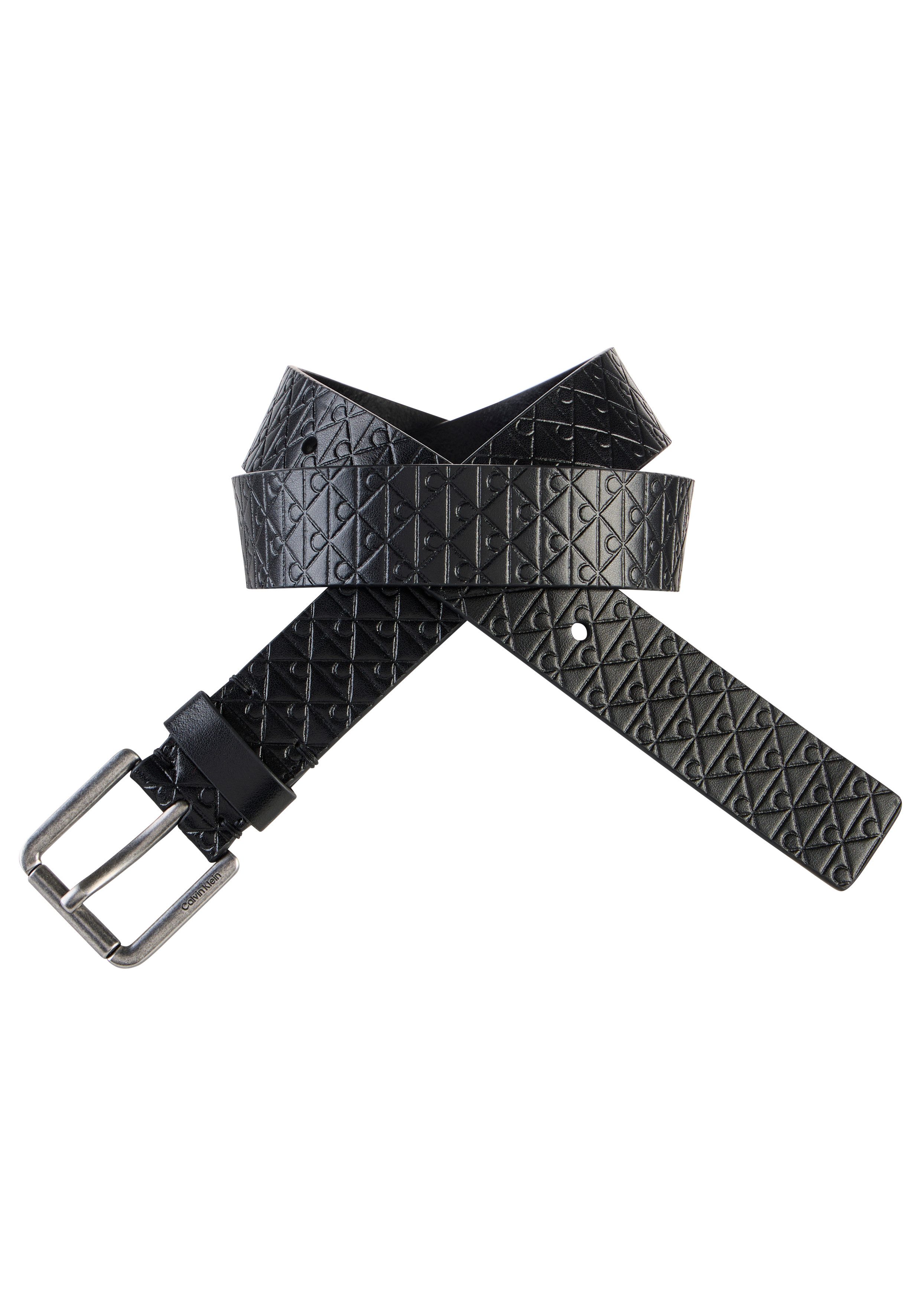 Calvin Klein Jeans Ledergürtel CASUAL ROLLER BUCKLE AOP 35MM Regular fit und größenverstellbar – Bild 3 von 5