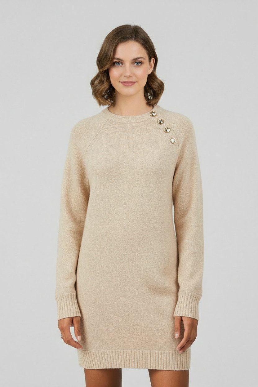 ONLY Midikleid ONLEMMA LIFE LS BUTTON ONEC DRESS CC KNT Sommerkleid günstig online kaufen