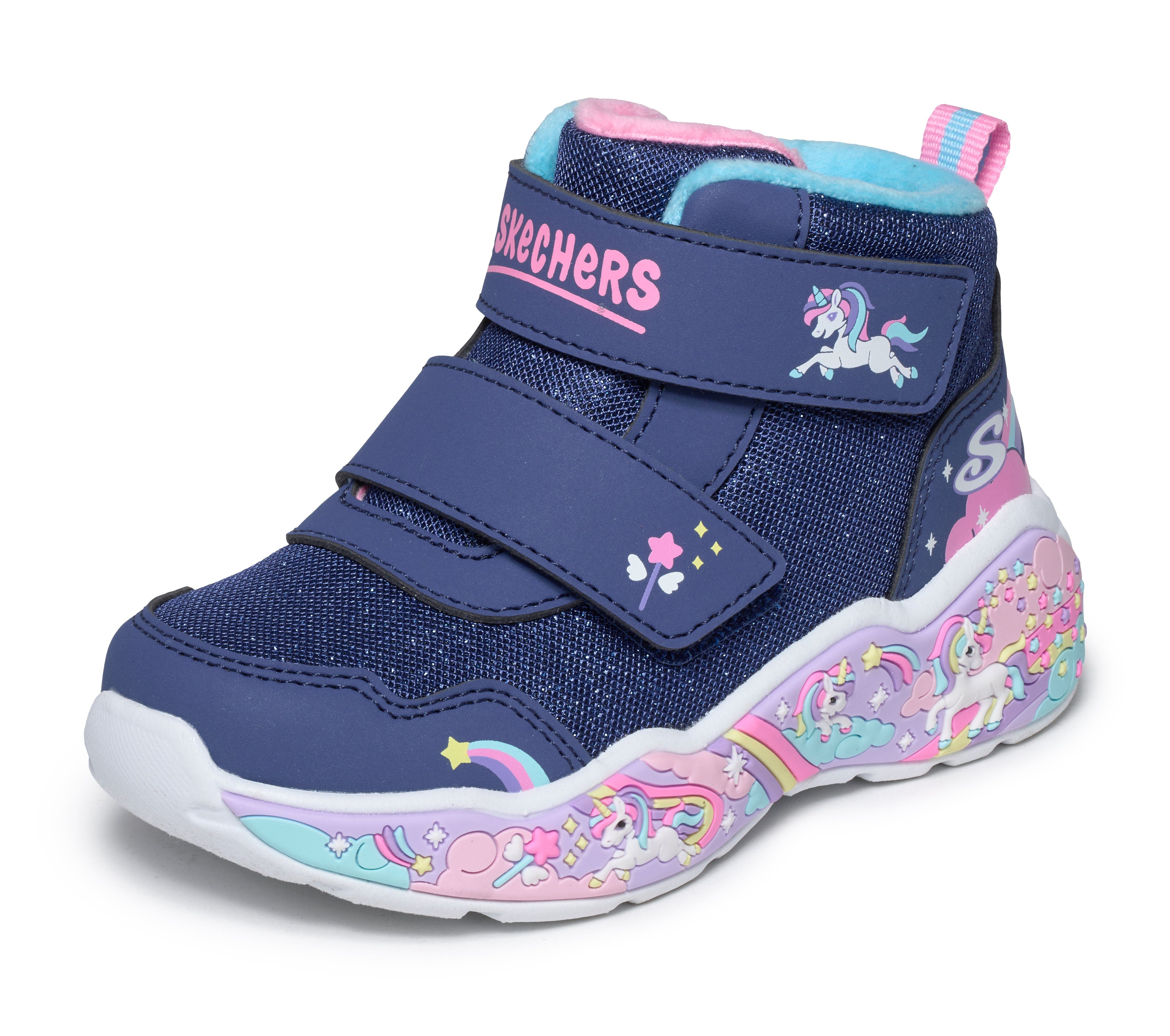 Skechers PLAY SCENE Winterstiefel Klettstiefel, Winterboots mit Warmfutter, Größenschablone zum Download
