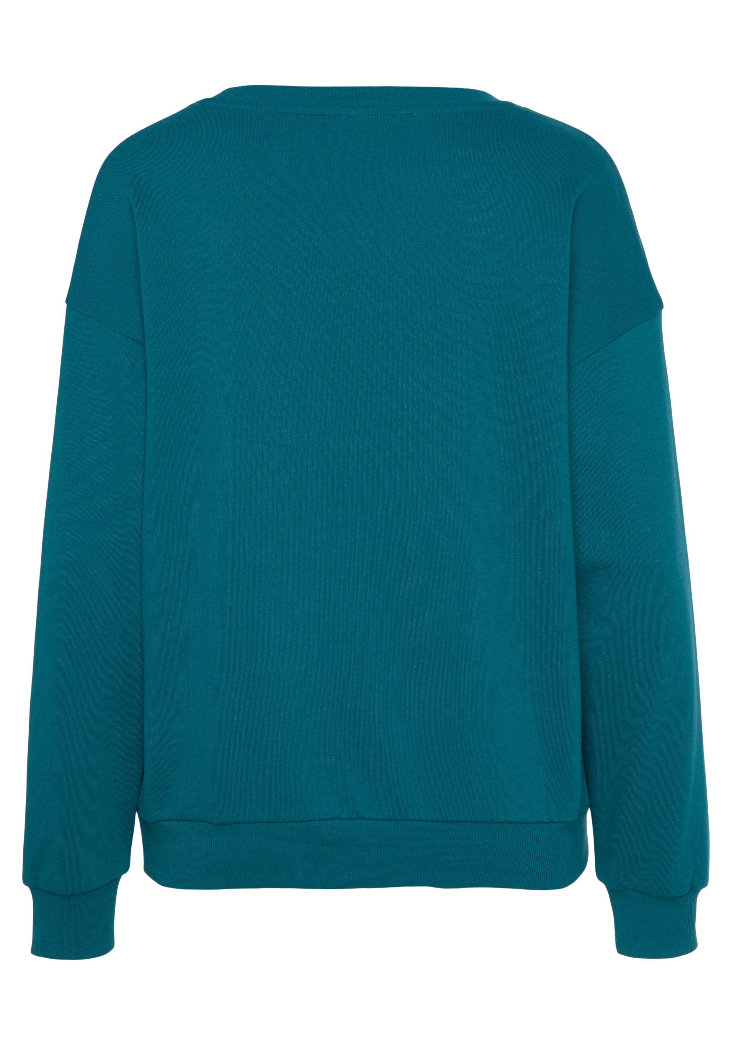 Vivance Sweater mit schönem Frontprint, Loungewear