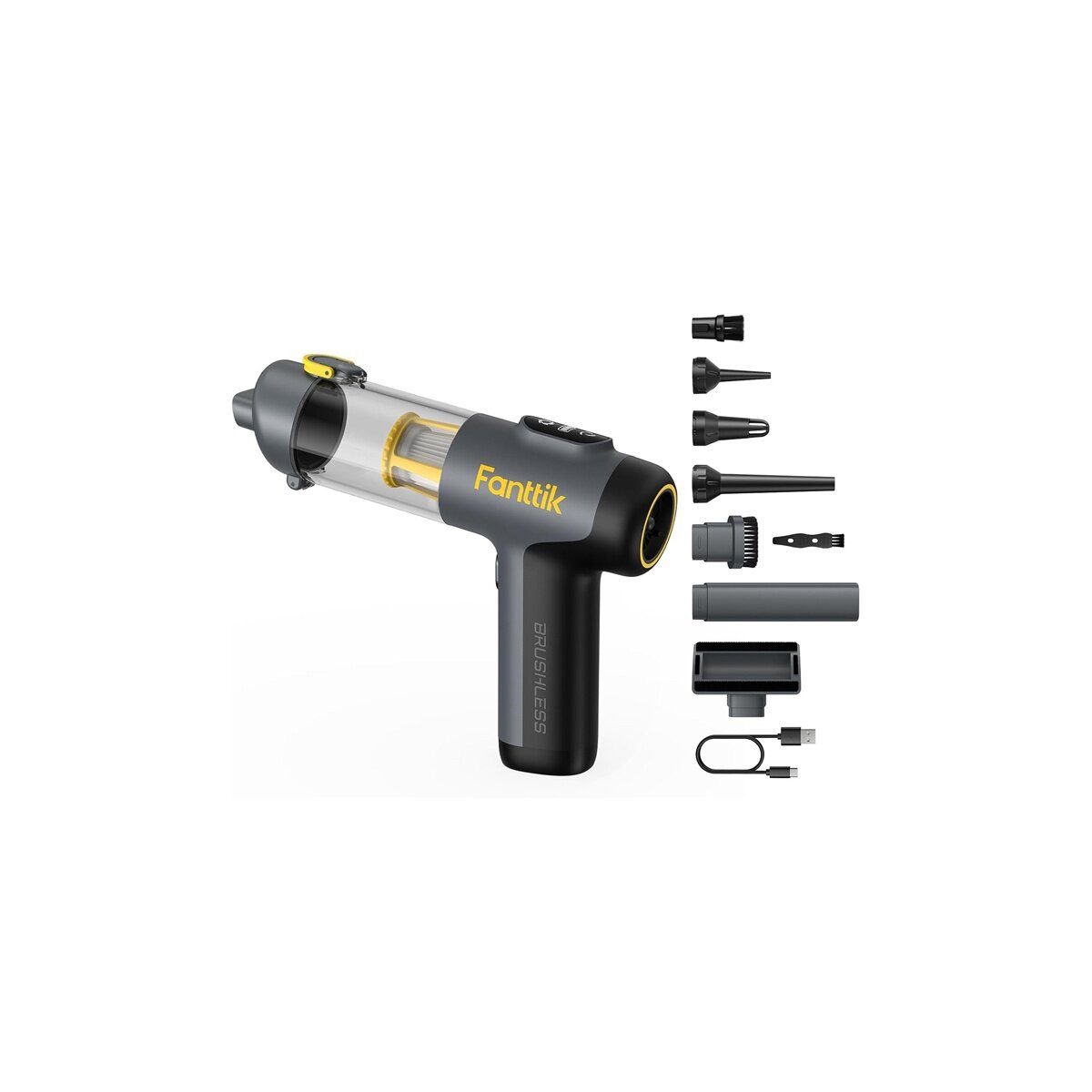 Fanttik Handstaubsauger Fanttik Slim V9 Mix kabelloser tragbarer Autostaubsauger